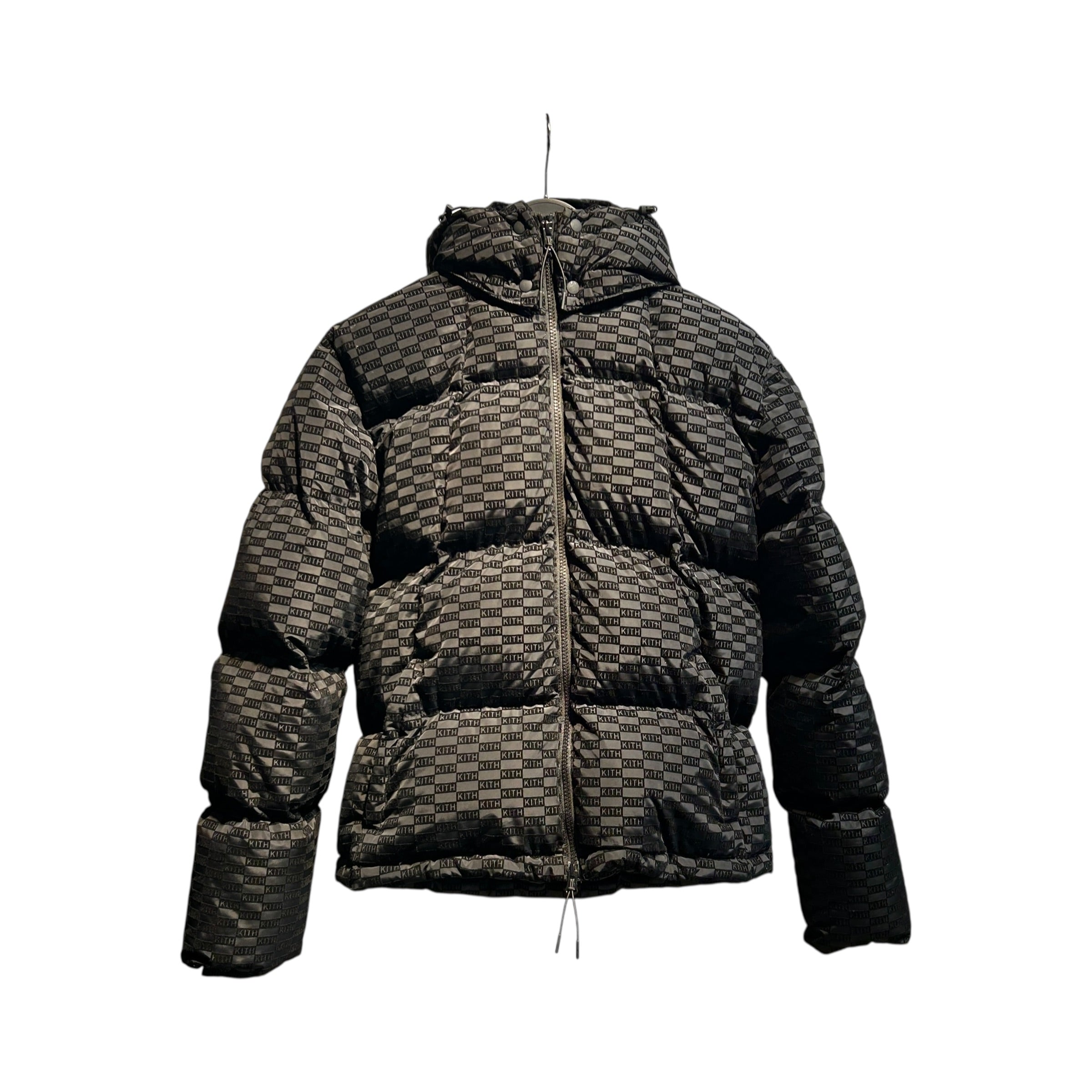 KITH/Puffer Jkt/XS/Polyester/BLK/Monogram/Midi Monogram view 1