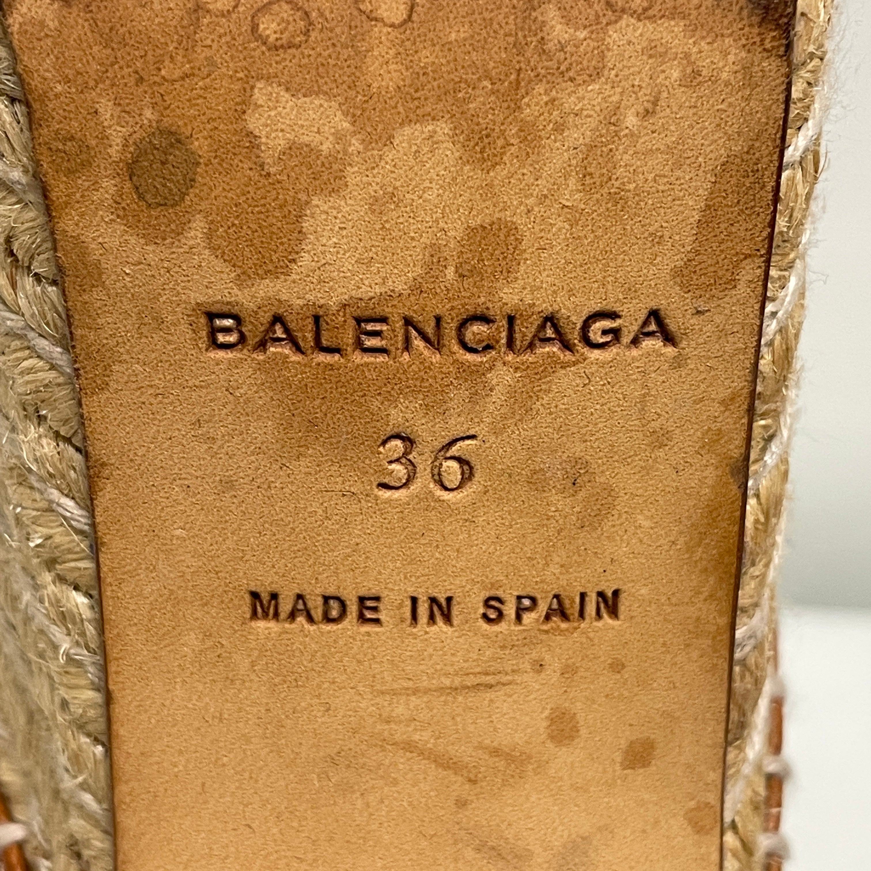 BALENCIAGA/Boots/US 5.5/Leather/CML/platform/rope view 3