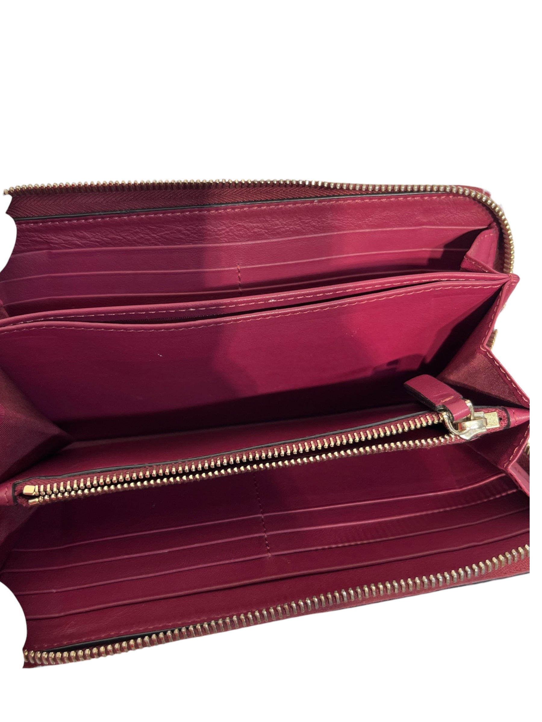 VALENTINO GARAVANI/Long Wallet/Leather/PNK/ROCK STUD Magenta Long Wallet view 3