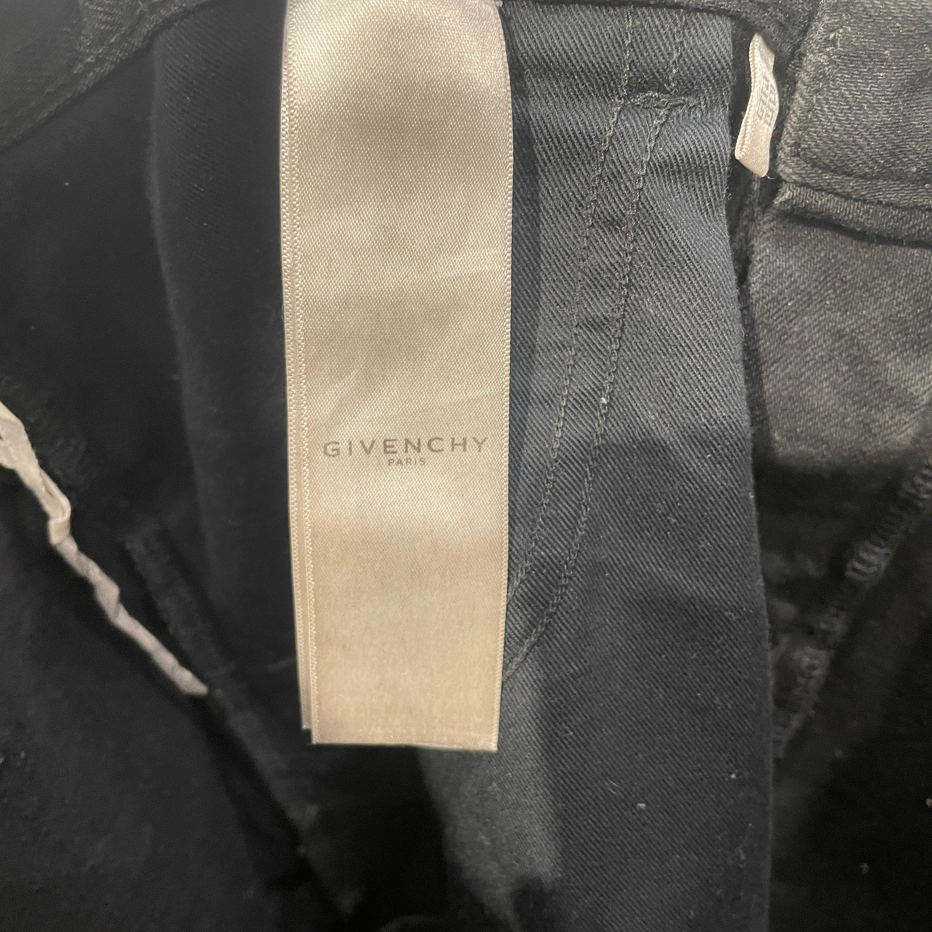 GIVENCHY/Straight Pants/34/Denim/WHT/Button Fly/SS21 CRACKED PAINT WAX JEAN view 4