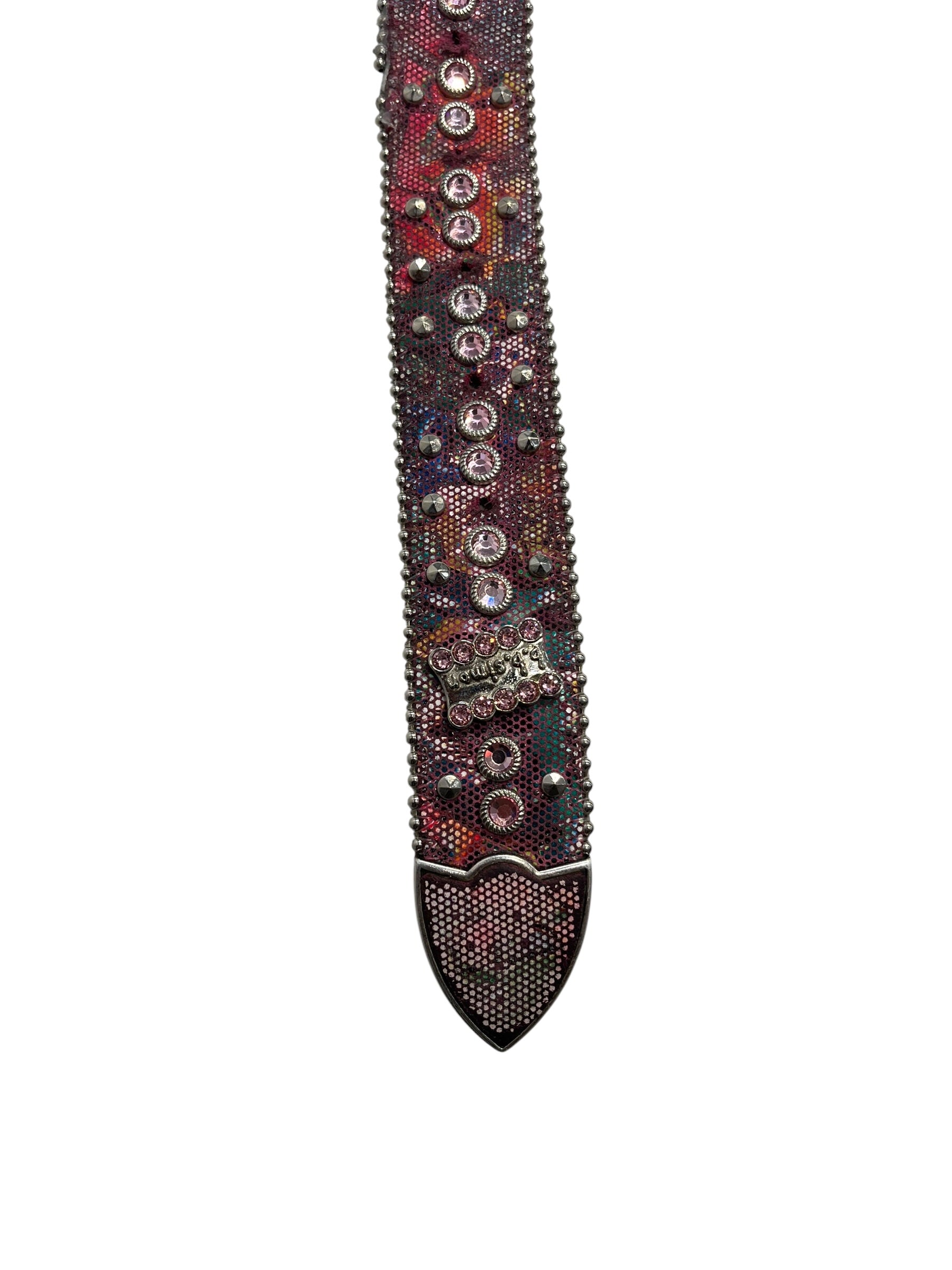 b.b.simon/Belt/Leather/PNK/graffiti  snake view 4