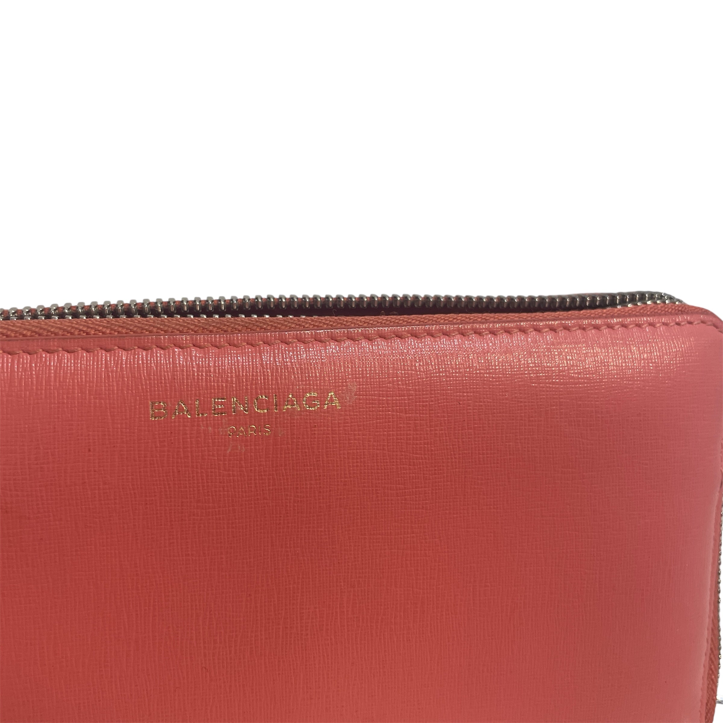 BALENCIAGA/Wallet/Leather/PNK/Exclusive Zip Around Wallet view 5