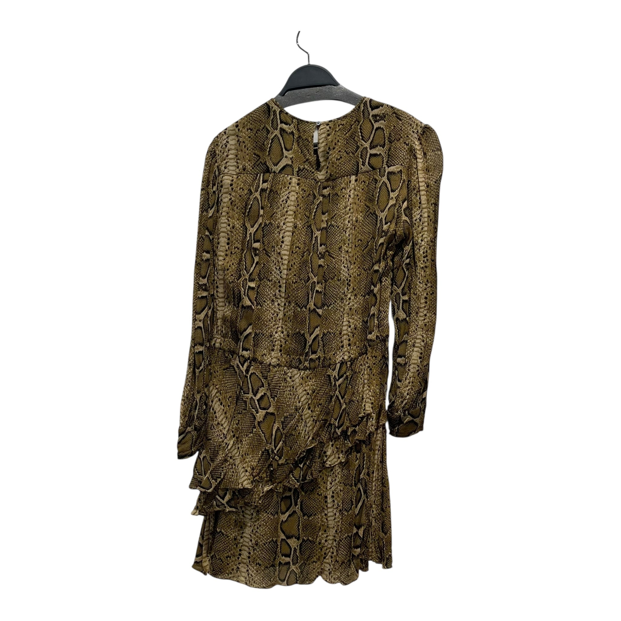 ISABEL MARANT/Tunic Dress/36/Animal Pattern/BRW/snake print layered view 2