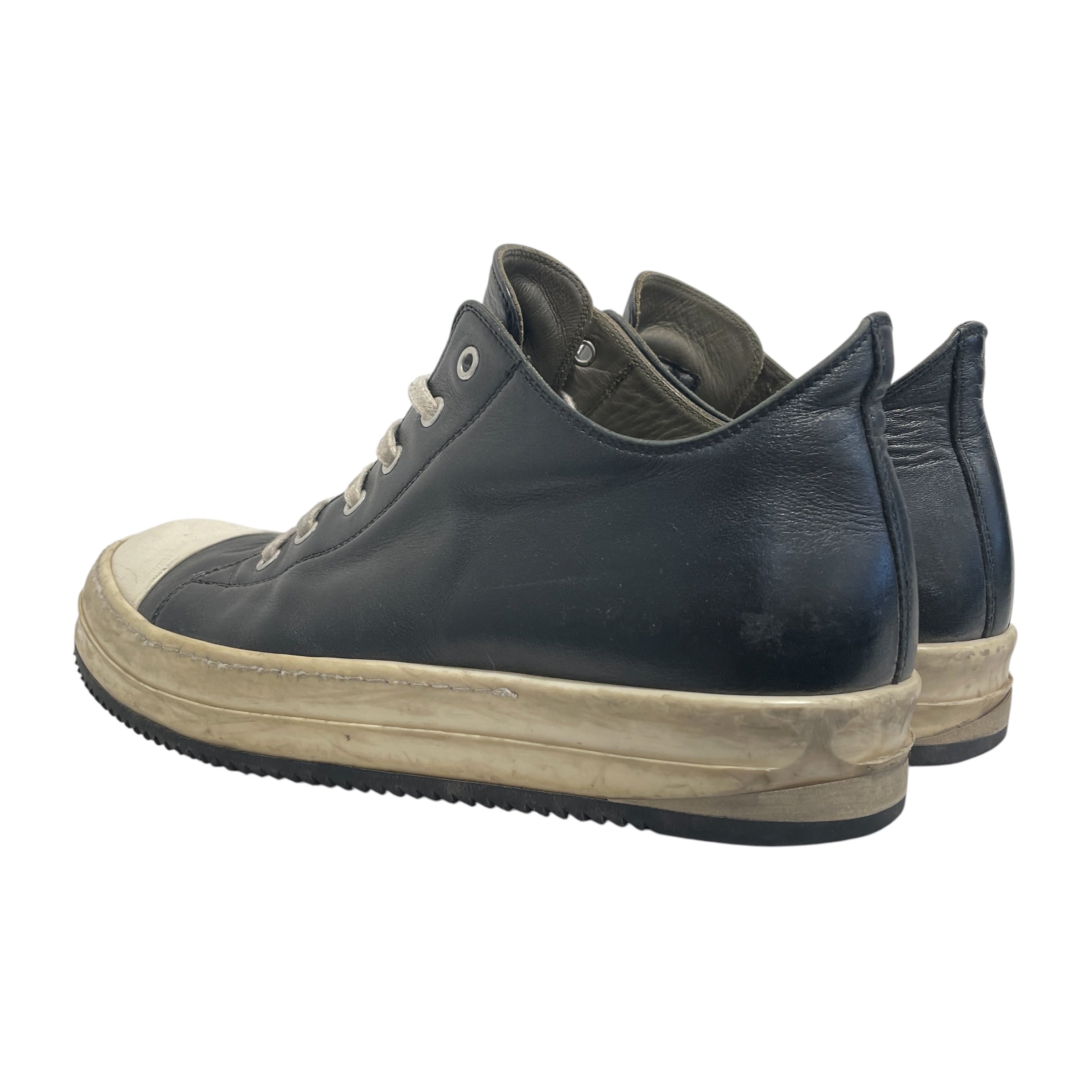 Rick Owens/Low-Sneakers/EU 42/Leather/BLK/Ramone Lows view 2