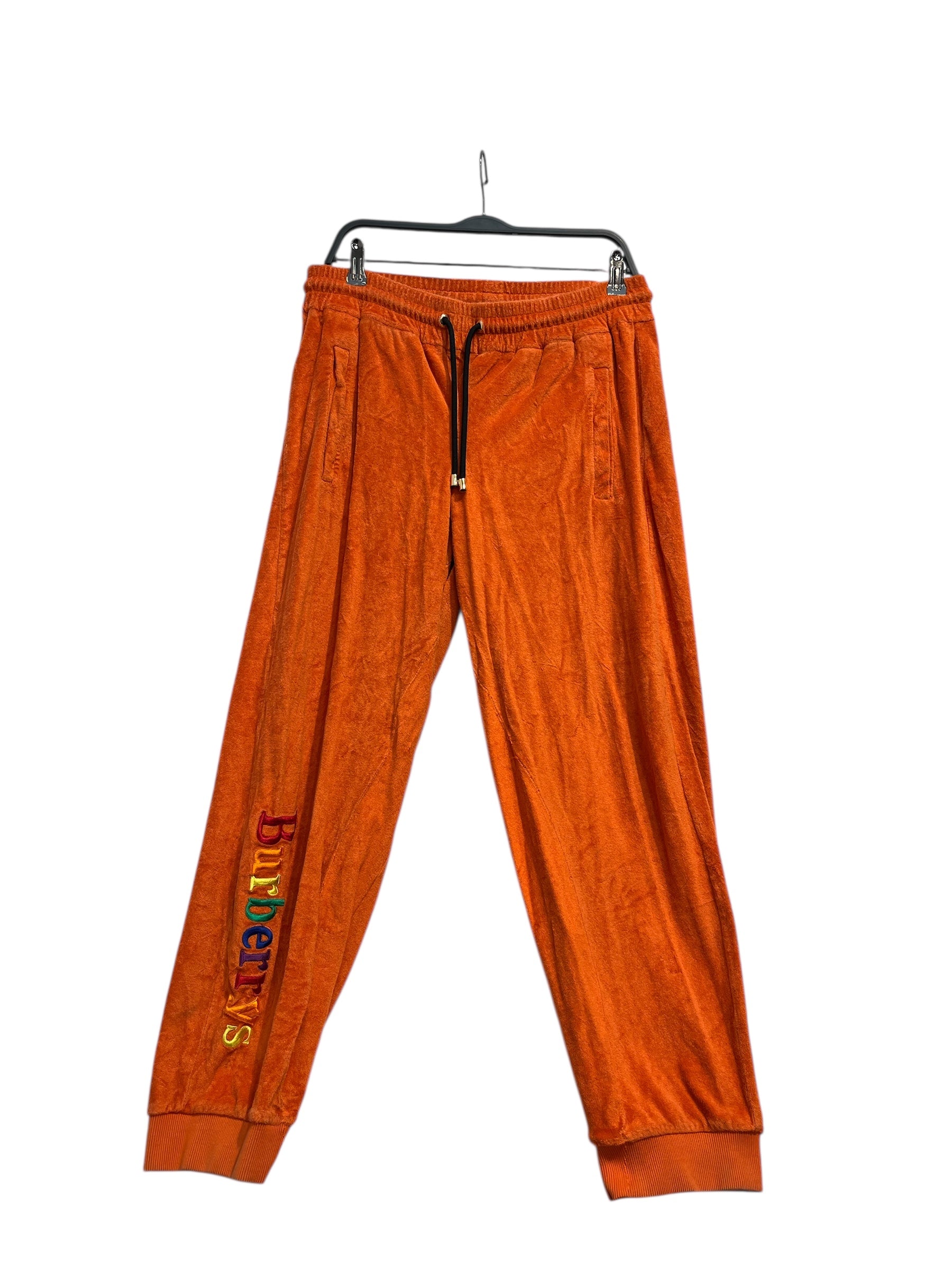 BURBERRY/Bottoms/L/Cotton/ORN/sweats color logo on bottom view 1