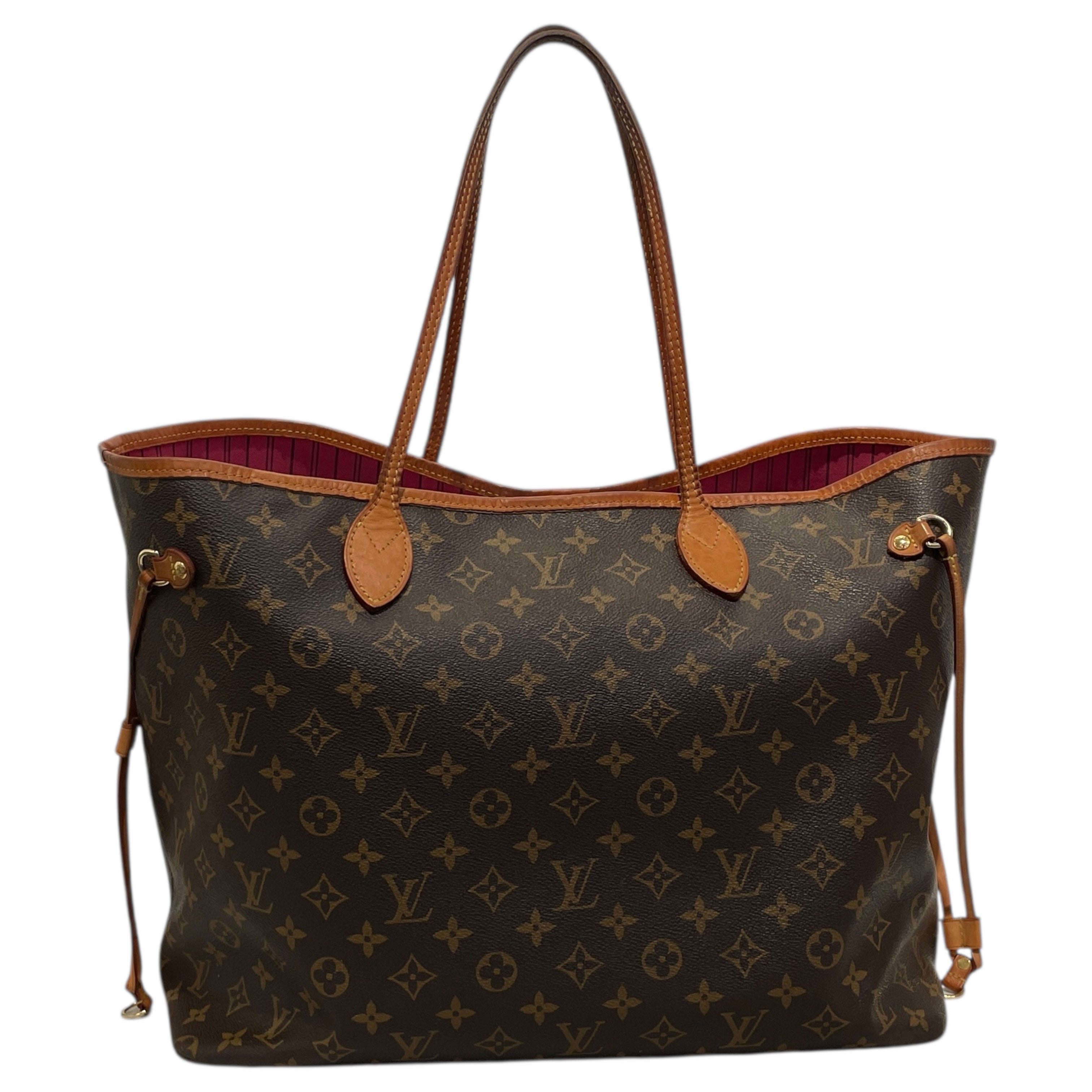 LOUIS VUITTON/Bag/Monogram/Leather/BRW/NEVERFULL view 1
