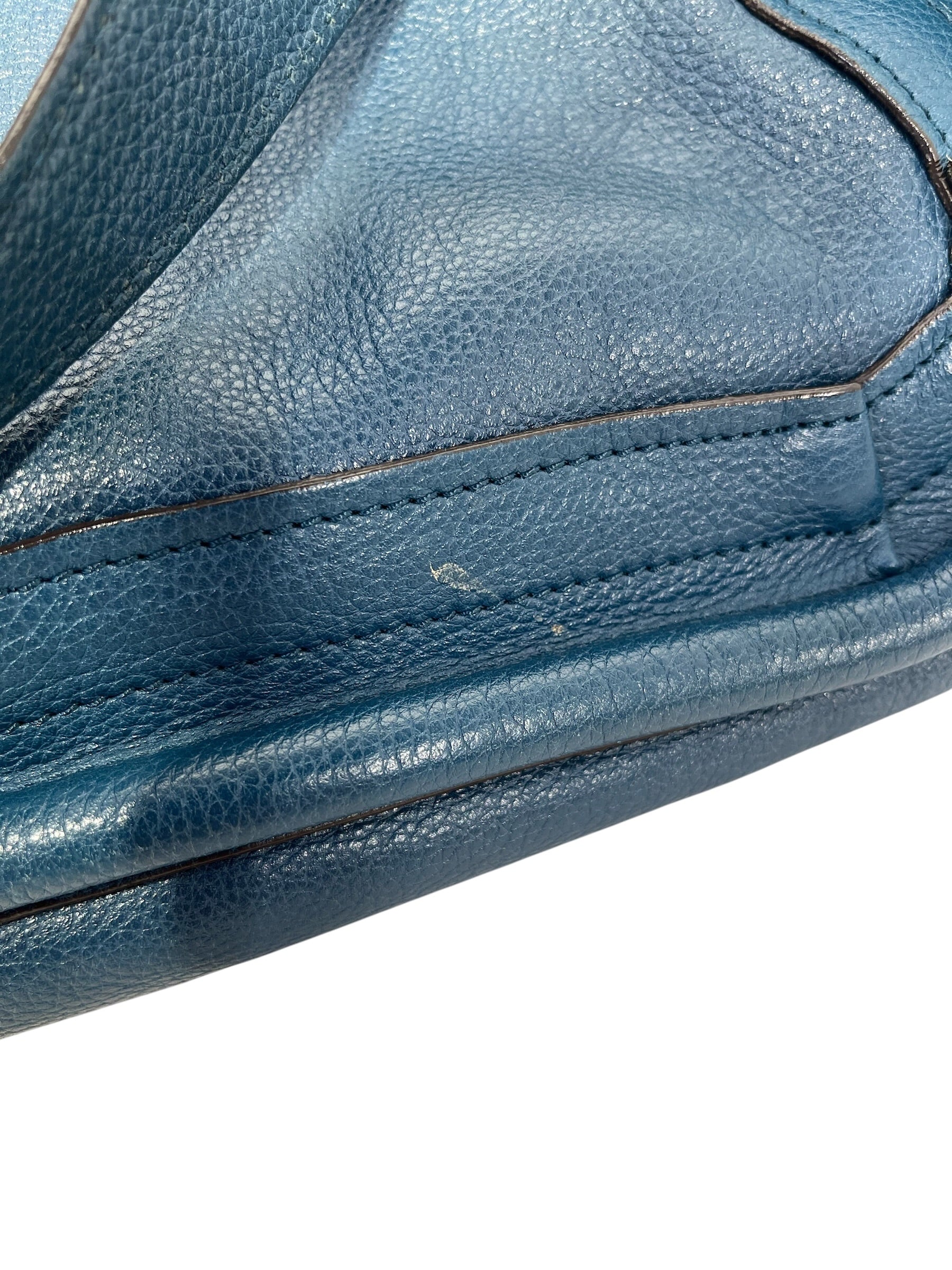 Chloe/Bag/Leather/BLU/Chloe blue paraty bag view 8