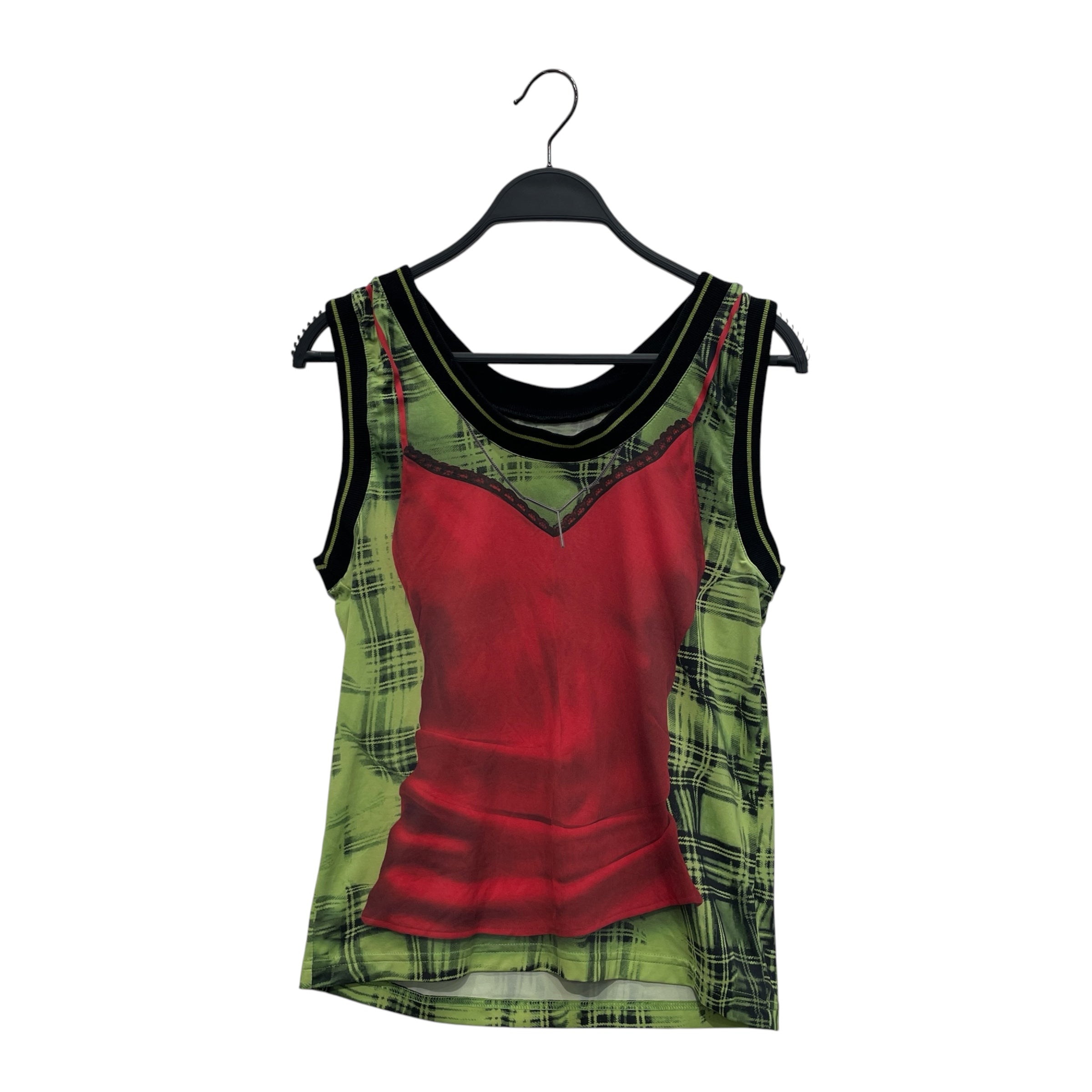 Jean Paul Gaultier/Y/PROJECT/Camisole/38/Graphic/Polyester/MLT/RED TANK PRINT view 1