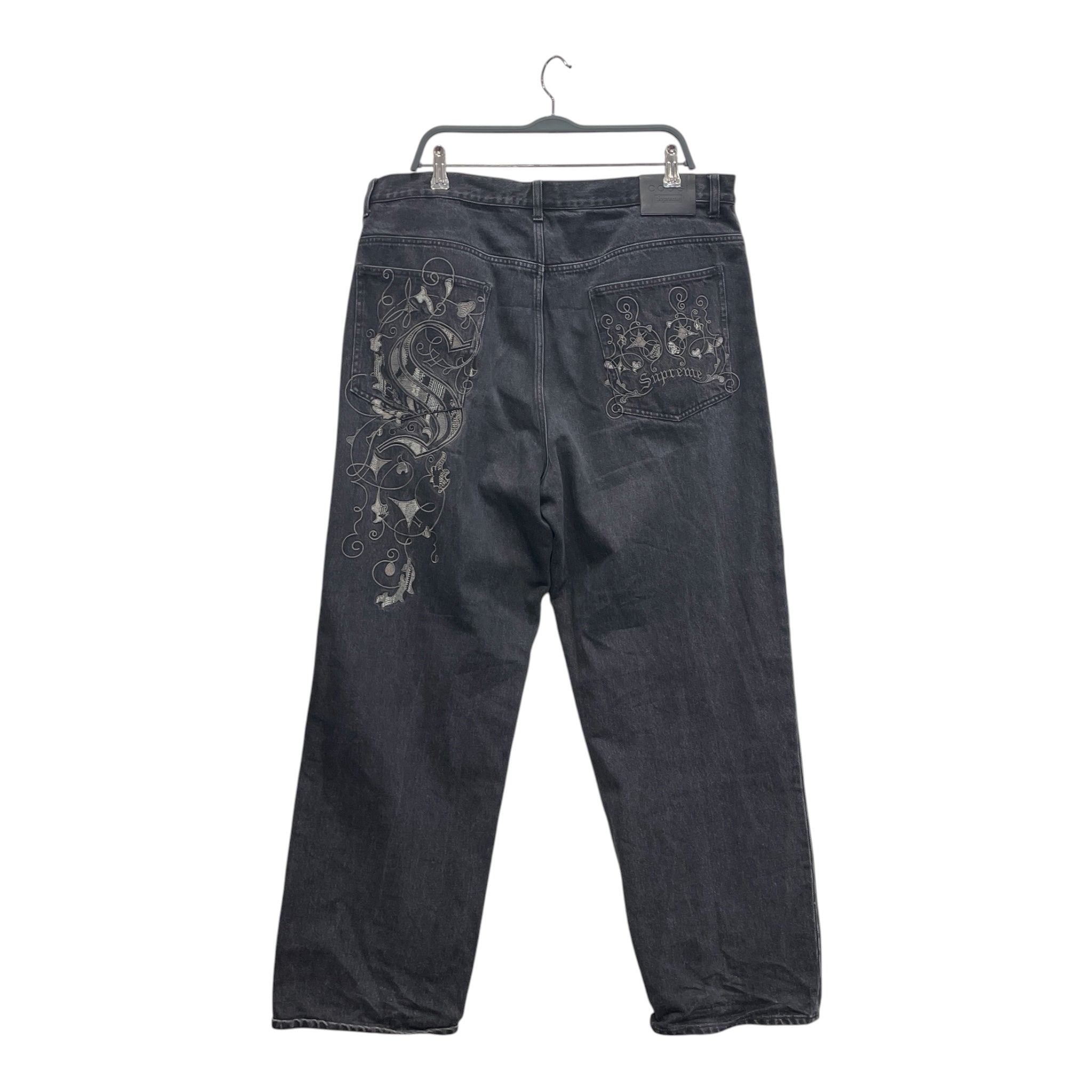 Supreme/COOGI/Pants/36/Denim/BLK/BACK FLORAL DESIGN view 2