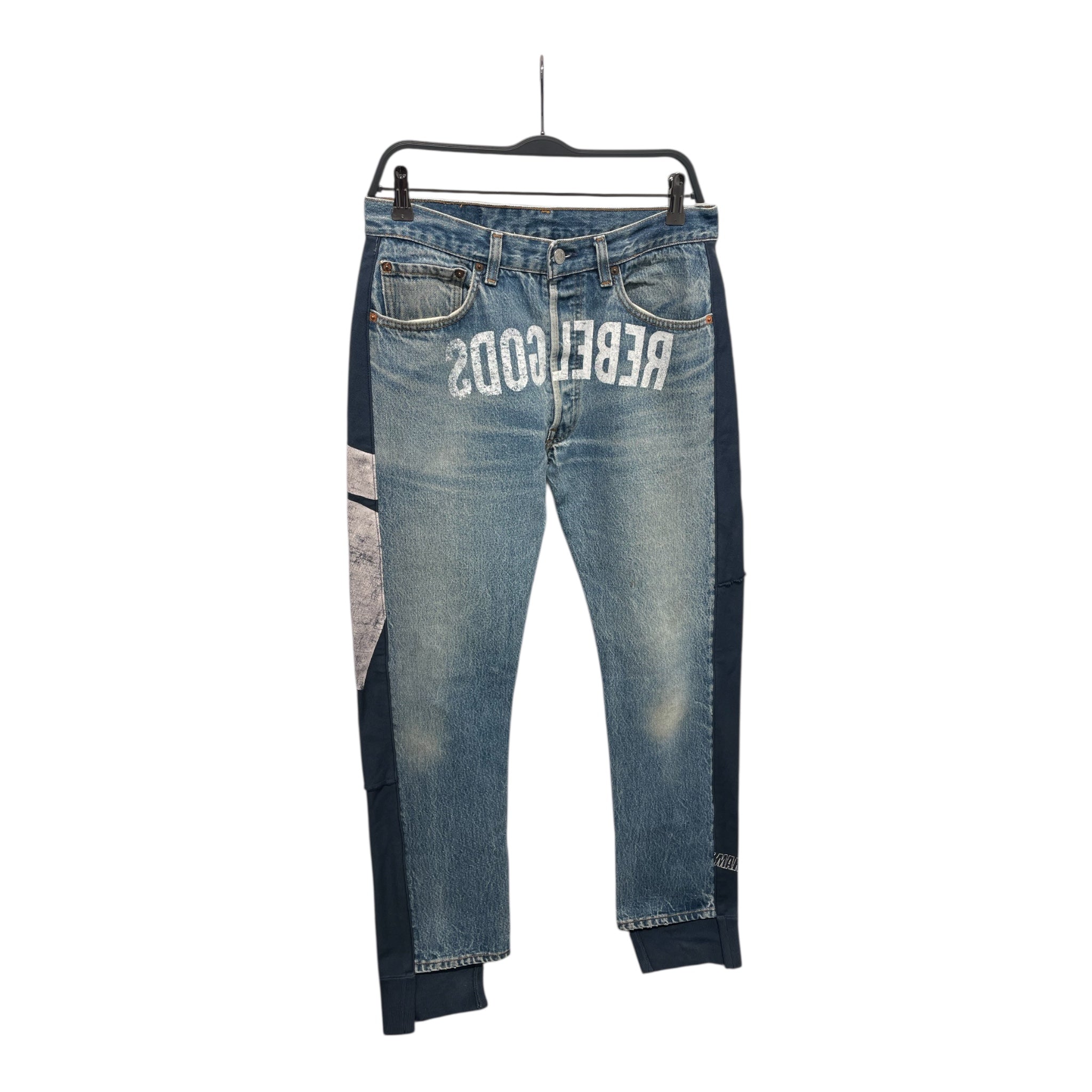 UNDERCOVER/Pants/32/Cotton/BLU/REBELGODS/HYBRID view 1