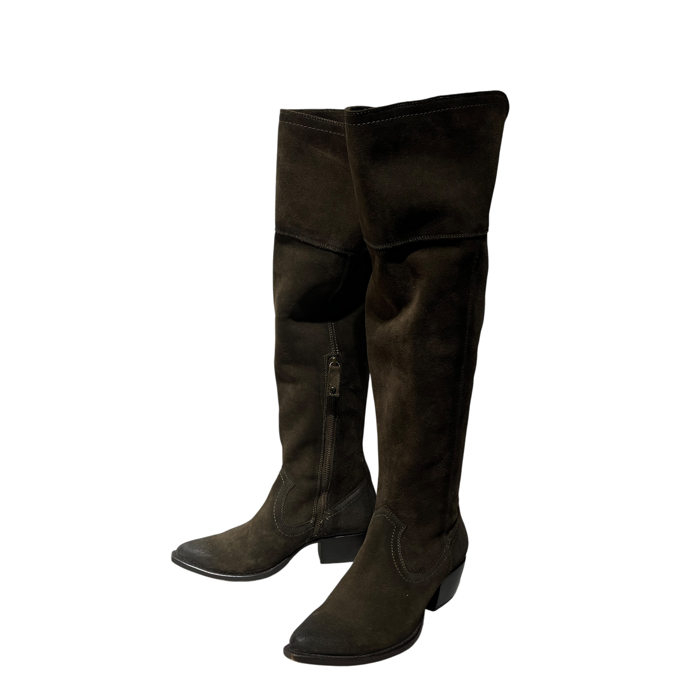 FRYE/Long Boots/US 8/Suede/BRW/sacha view 1