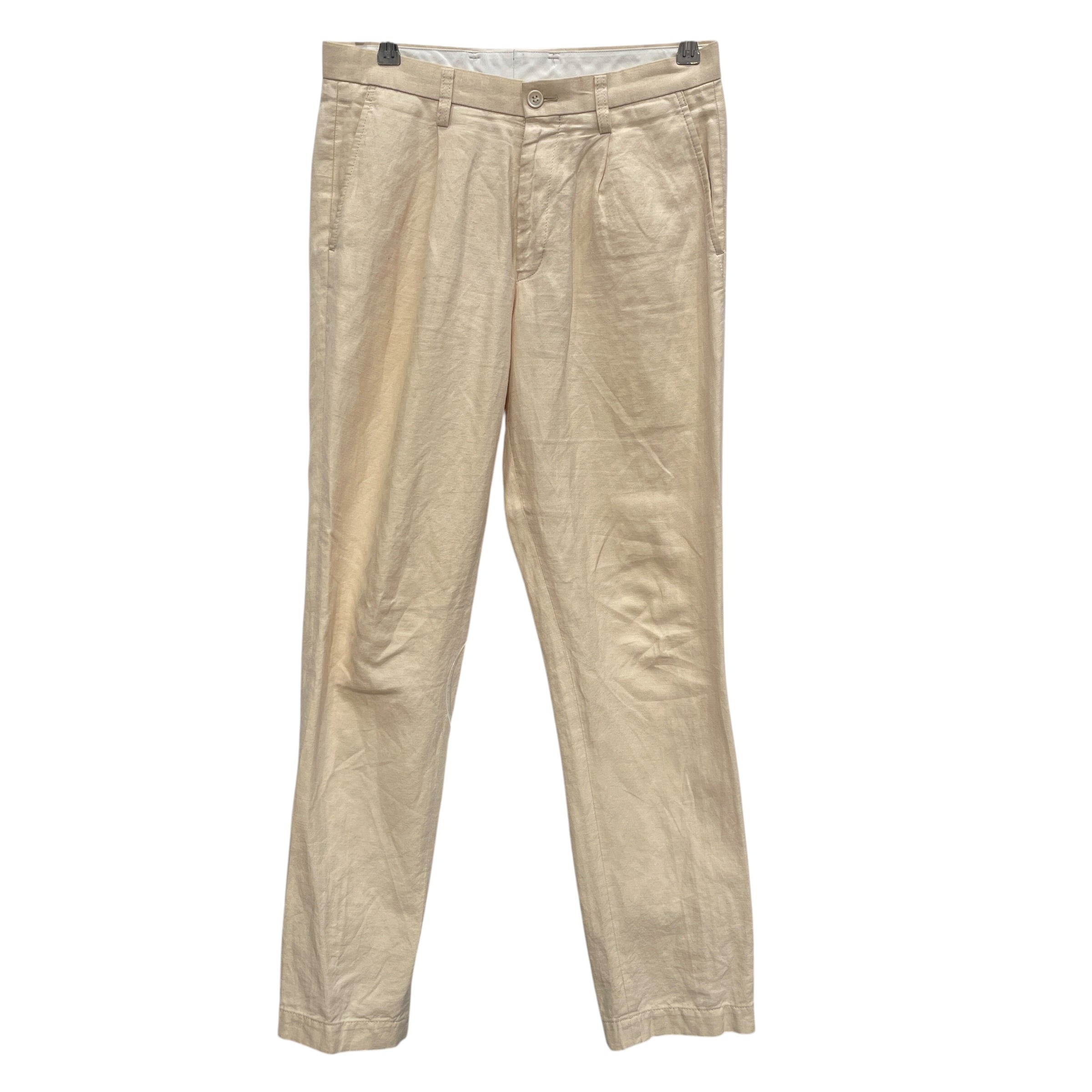 ISSEY MIYAKE/Pants/1/Cotton/CRM/LINEN SLACKS view 1