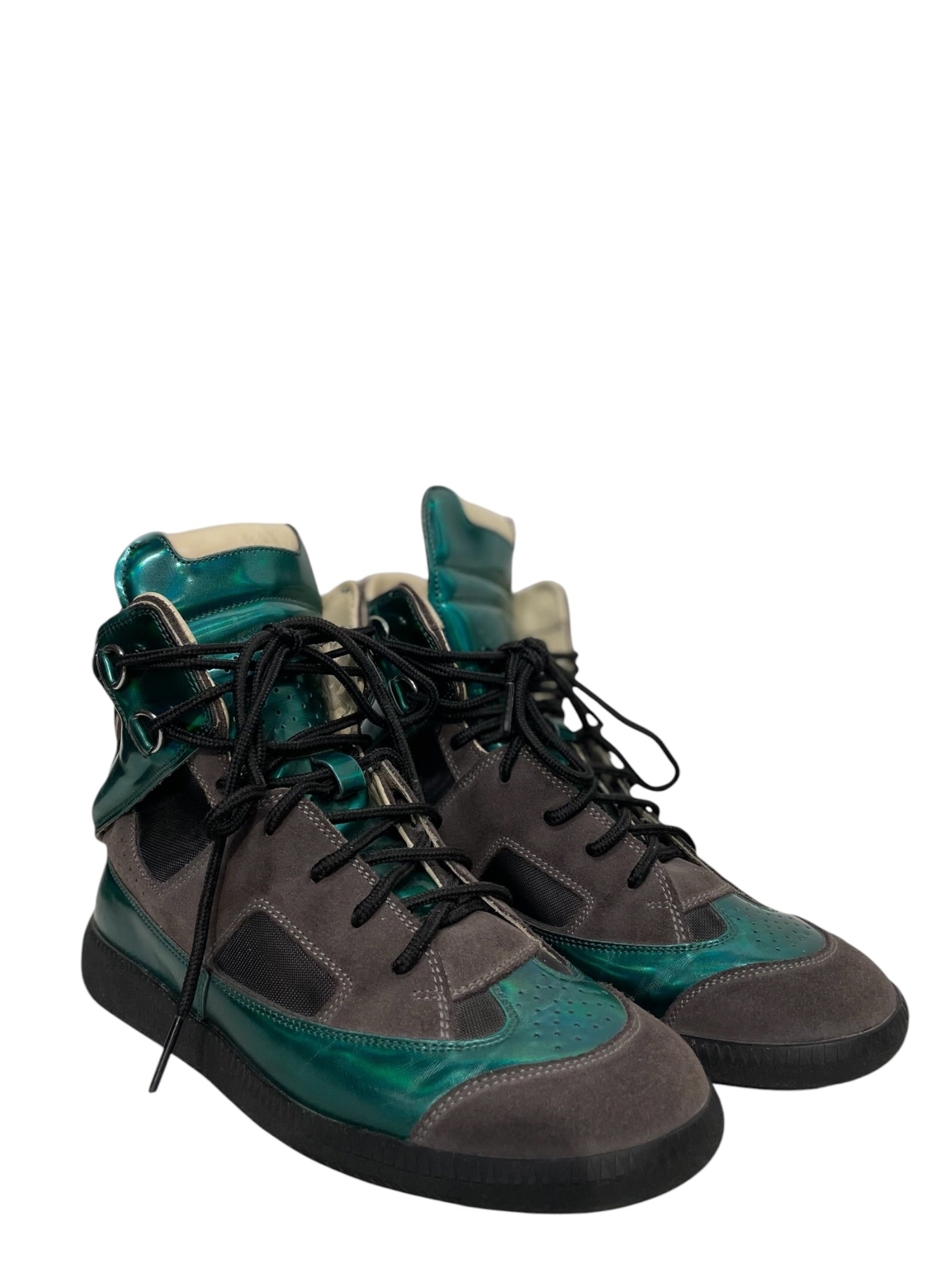 Maison Margiela/Hi-Sneakers/EU 37/Iridescent/Suede/GRN/ view 1