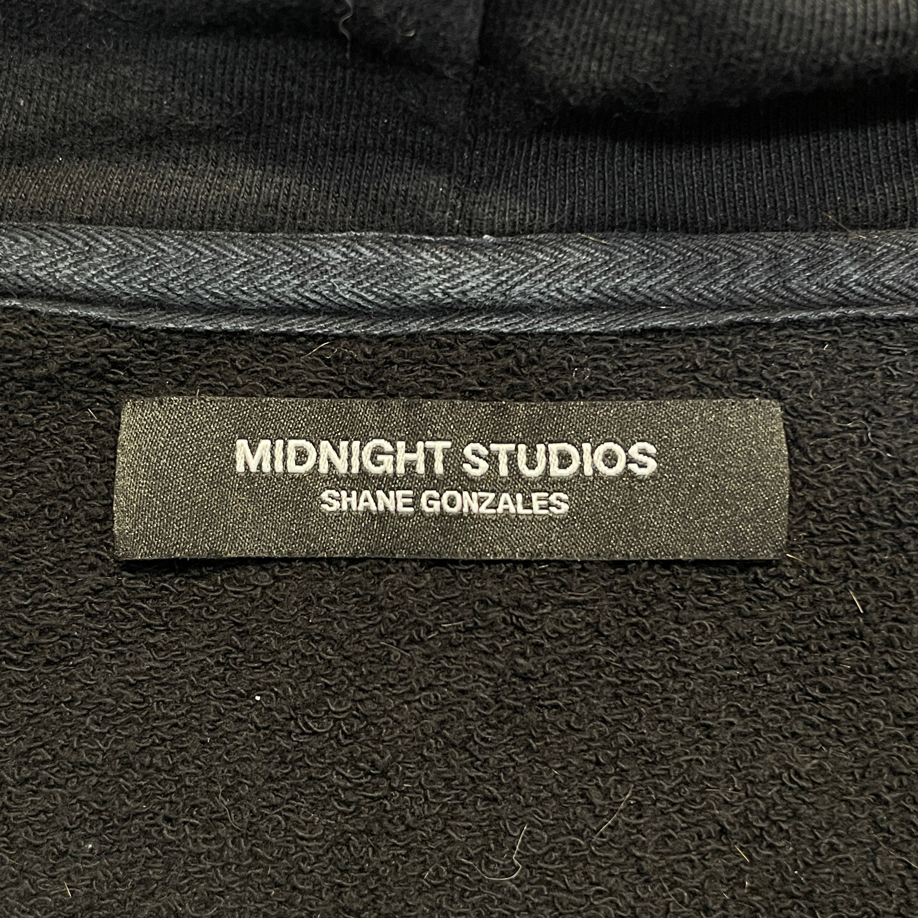 MIDNIGHT STUDIOS/Zip Up Hoodie/2X/Cotton/BLK/Peace & Anarchy Multi-Zip view 3