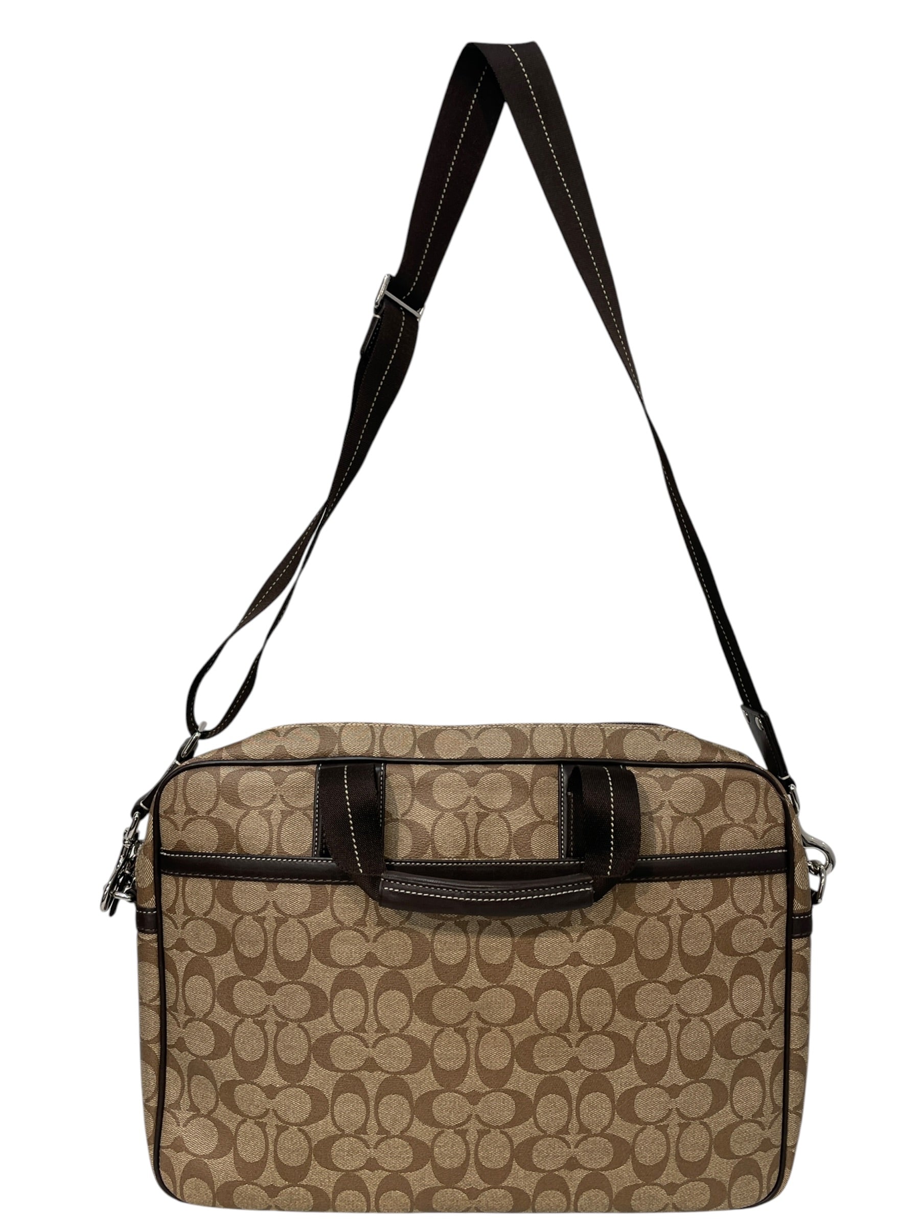 COACH/Briefcase/Monogram/Leather/CML/f70592 vert stripe view 2