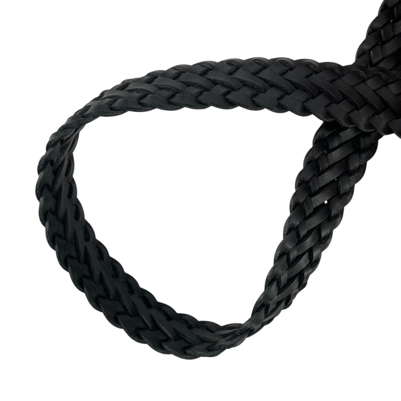BALENCIAGA/Belt/Leather/BLK/BRAIDED BELT