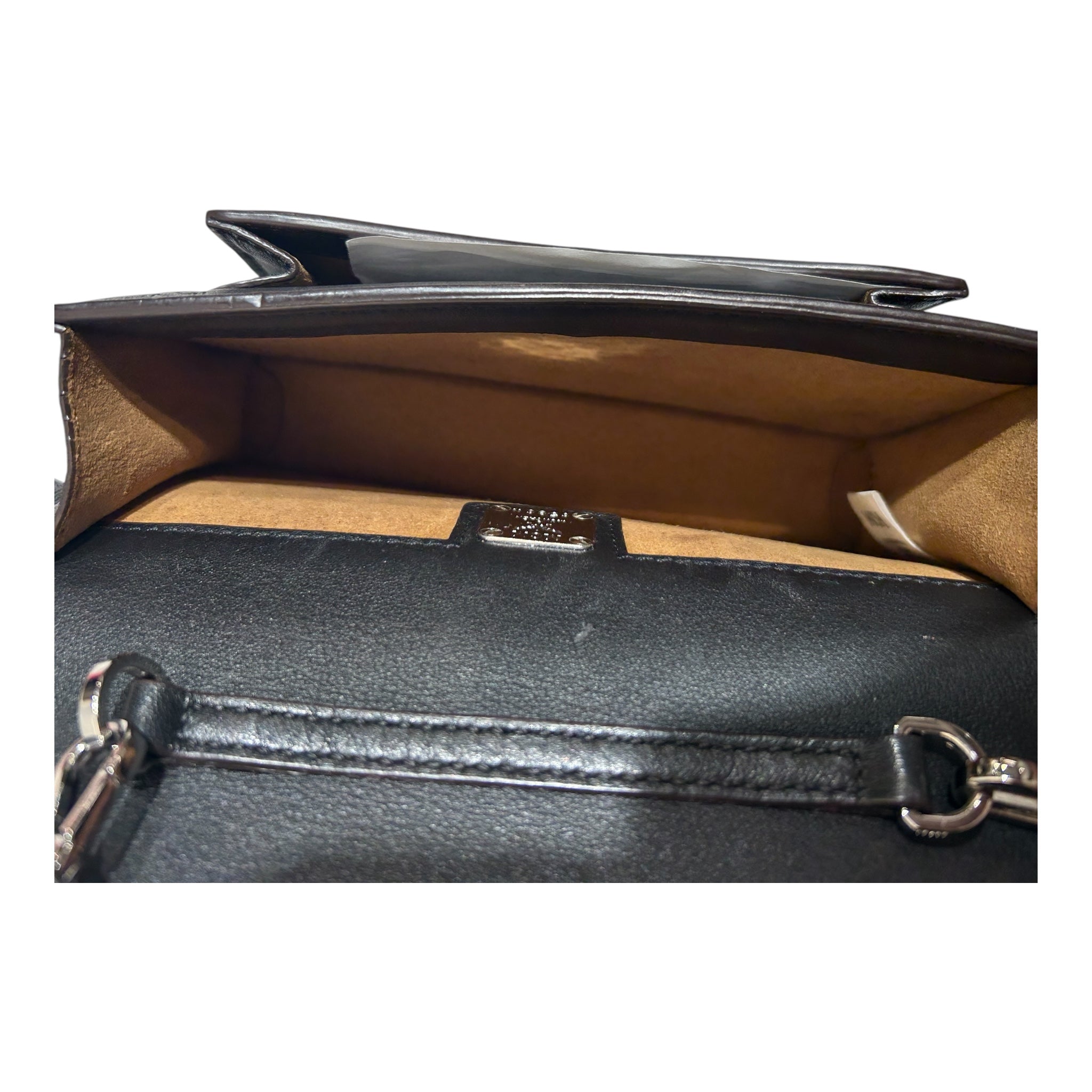 MCM/Cross Body Bag/Leather/BLK/MONOGRAM view 3