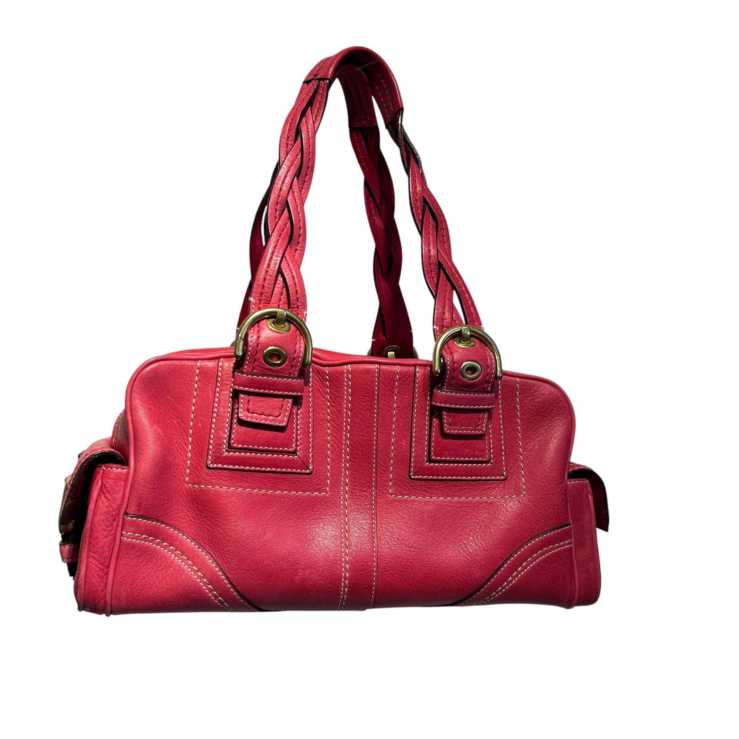 COACH/Hand Bag/Leather/RED/SOHO MIA SATCHEL view 1