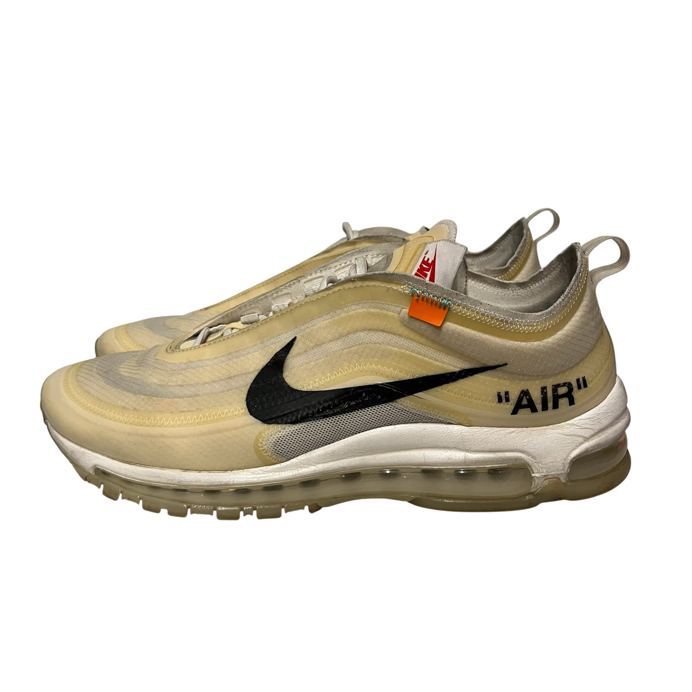 NIKE/OFF-WHITE/Low-Sneakers/US 10.5/CRM/97 white view 3