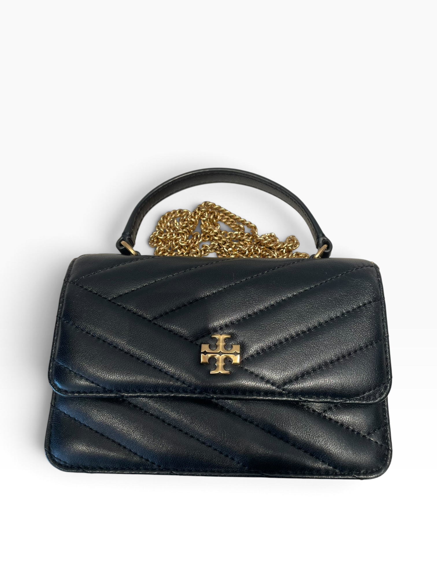 TORY BURCH/Cross Body Bag/Leather/BLK/KIRA CHEVRON QUILTED BAG view 3