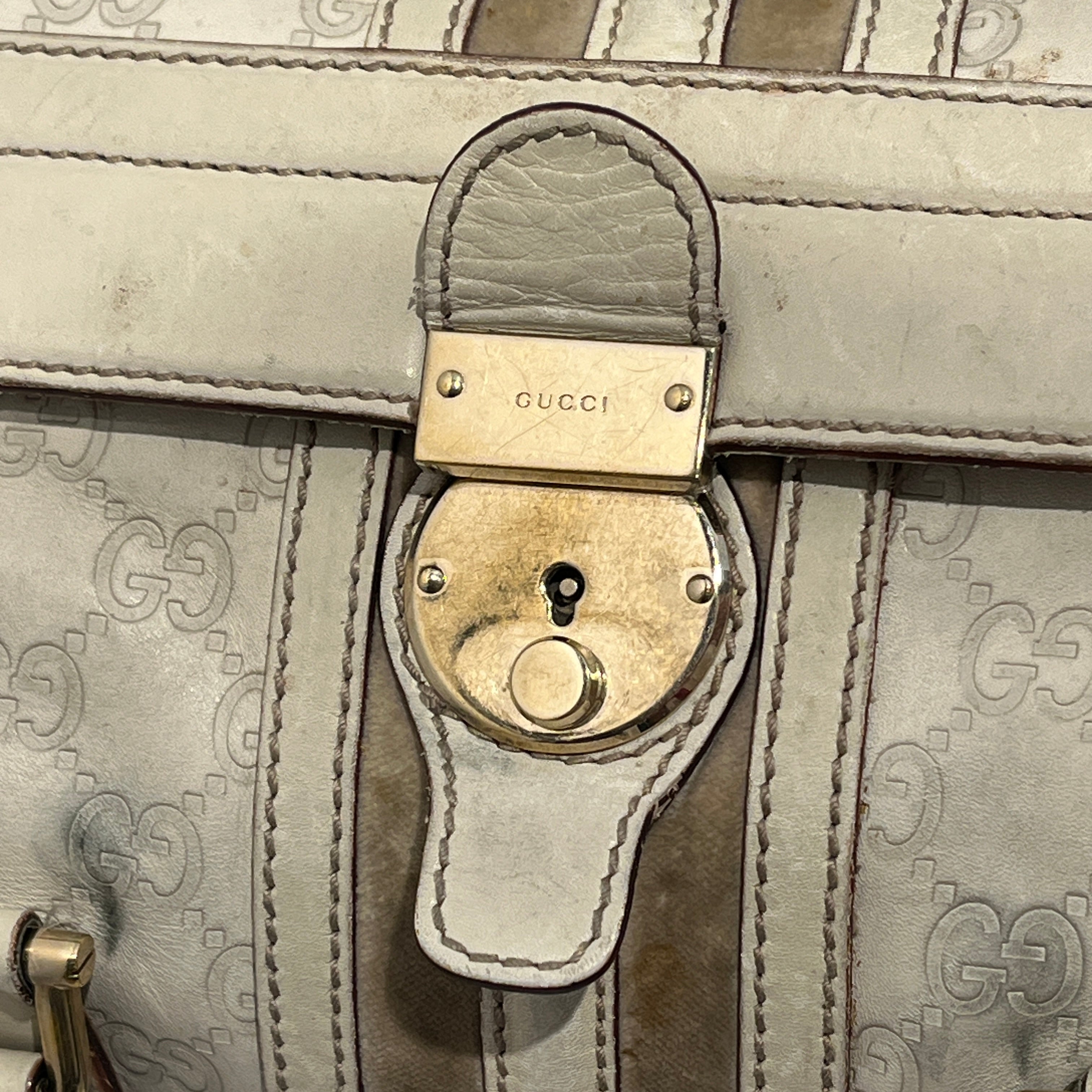 GUCCI/Hand Bag/Leather/CRM/TREASURE BOSTON BAG view 12