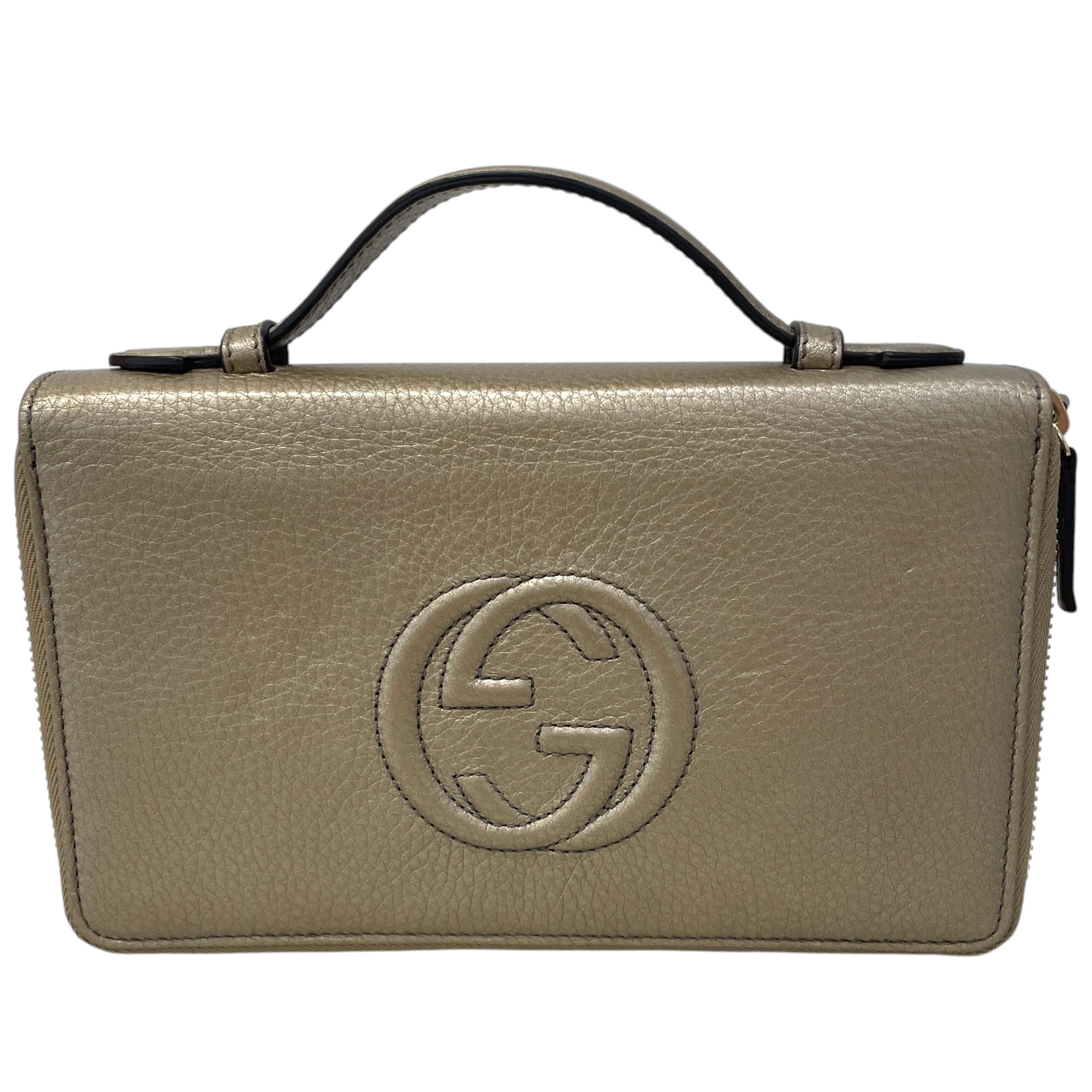 GUCCI/Hand Bag/Leather/GLD/Soho