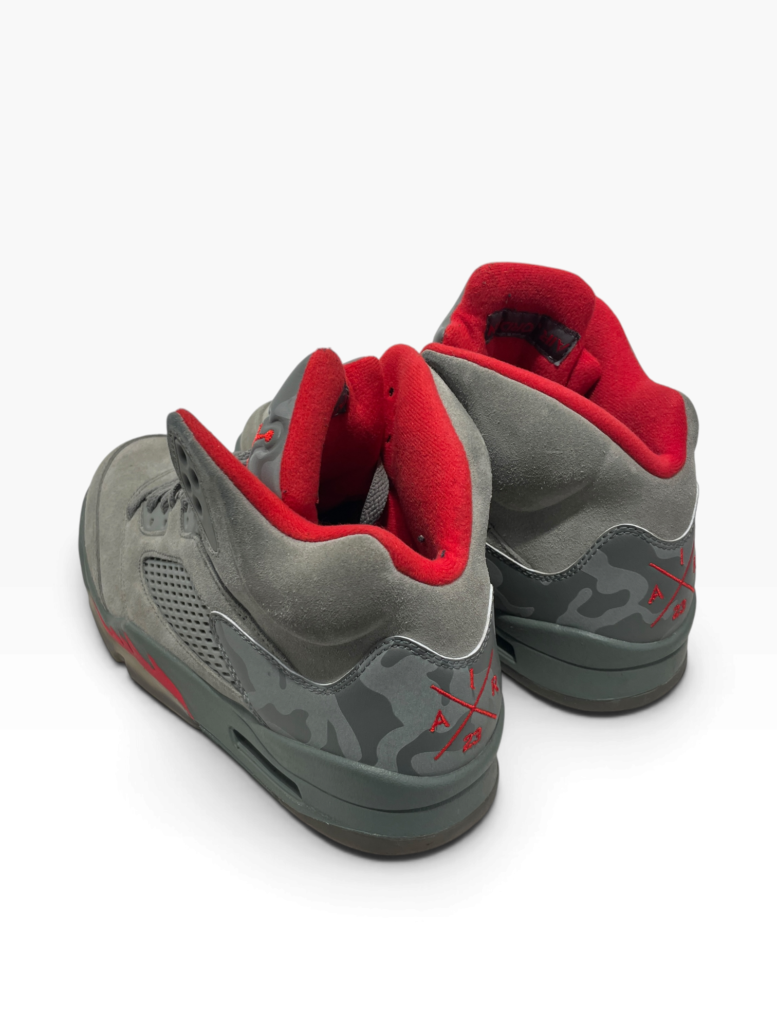 JORDAN BRAND/Hi-Sneakers/US 9.5/Suede/GRY/JORDAN 5 RETRO CAMO view 2