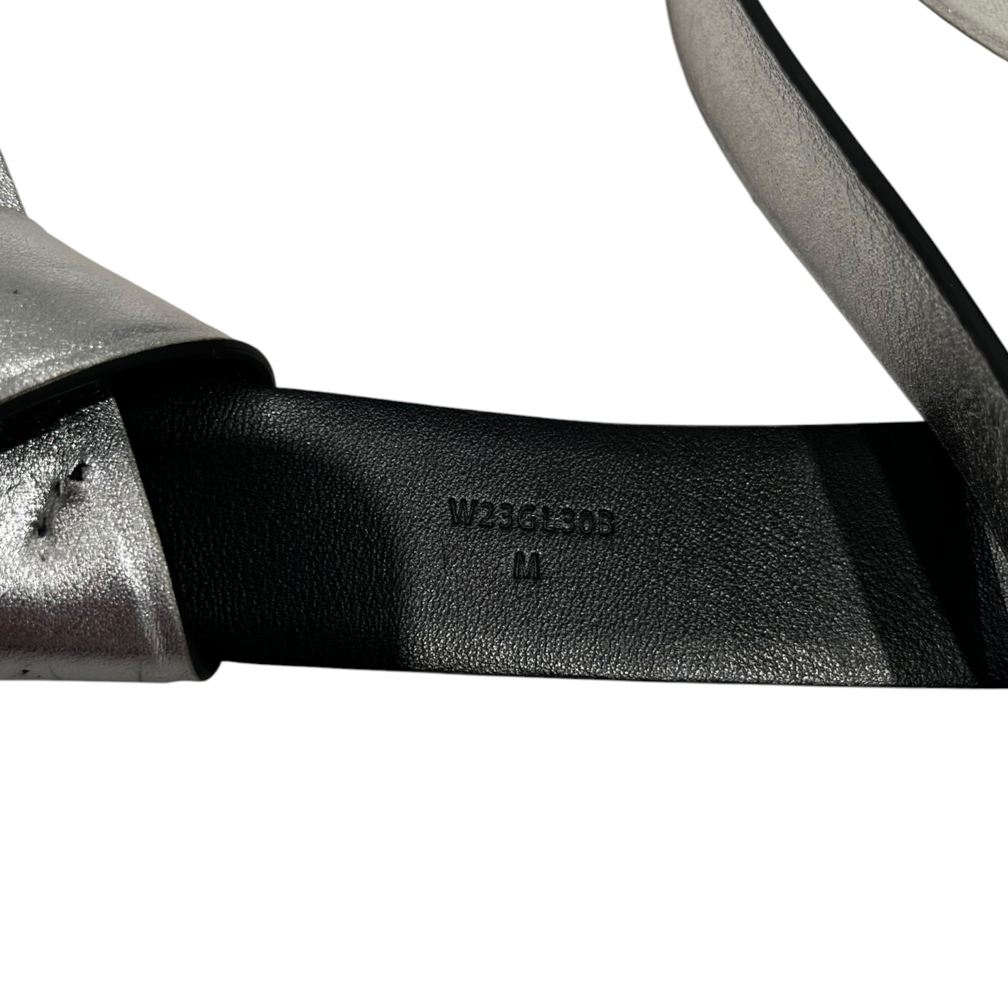 Acne Studios/Belt/M/SLV/silver ribbon belt view 4