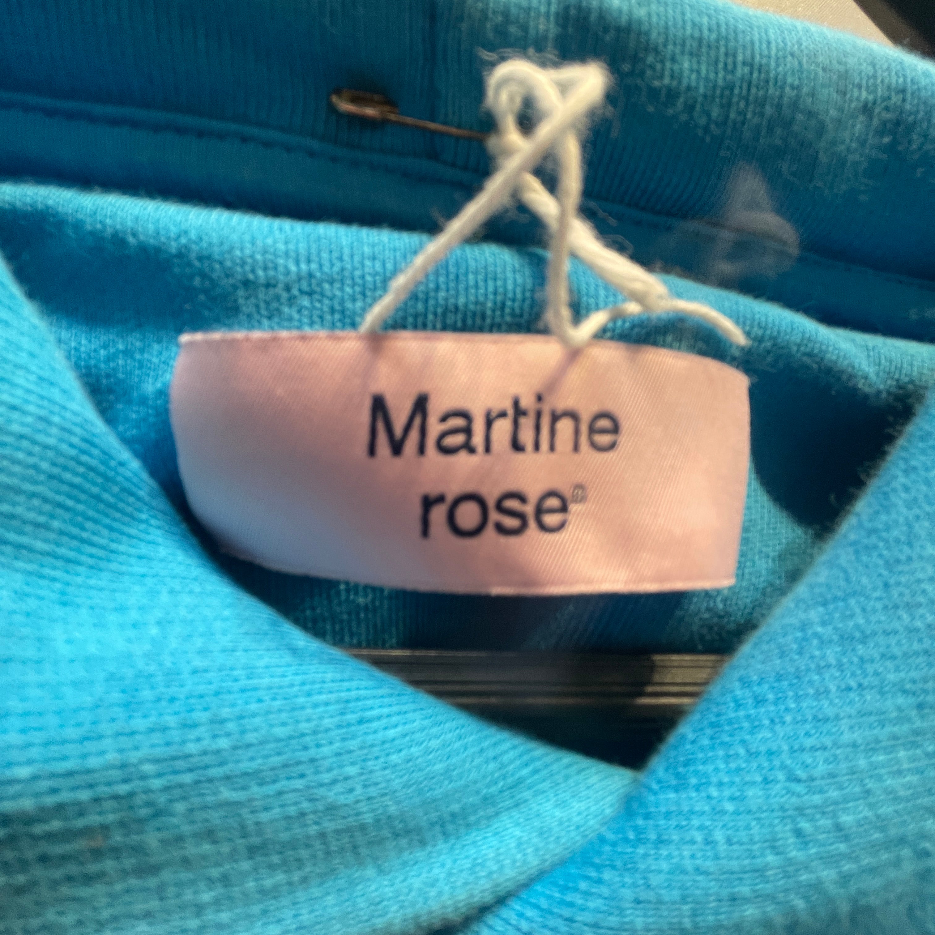MARTINE ROSE/Hoodie/M/Cotton/BLU/ view 3