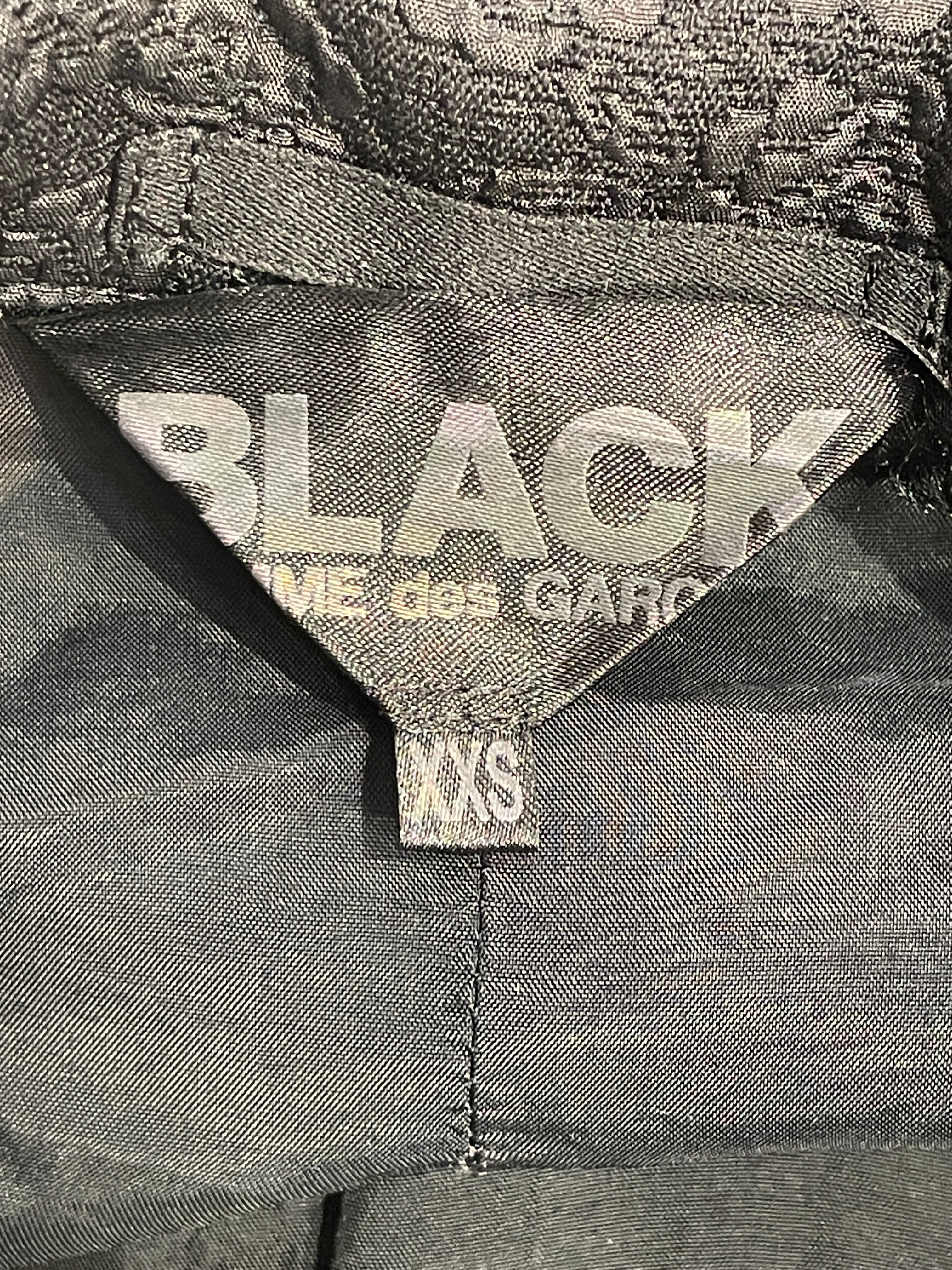 BLACK COMME des GARCONS/Tailored Jkt/XXS/Floral Pattern/Polyester/BLK/ view 3
