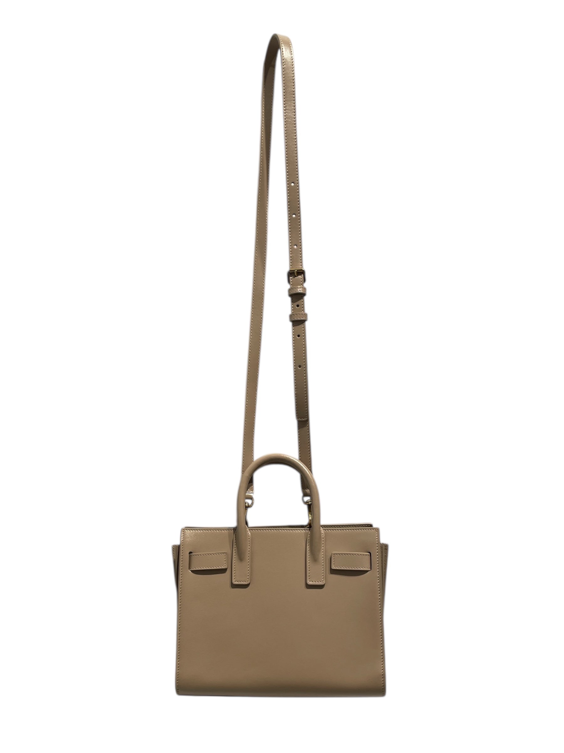 SAINT LAURENT/Hand Bag/Leather/BEG/Sac De Jour view 2