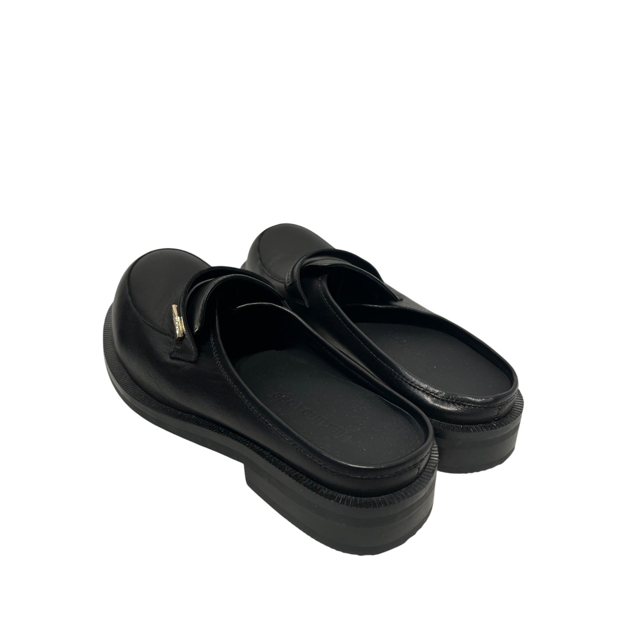 MARTINE ROSE/Loafers/EU 45/Leather/BLK/Bulb Toe Mule view 2