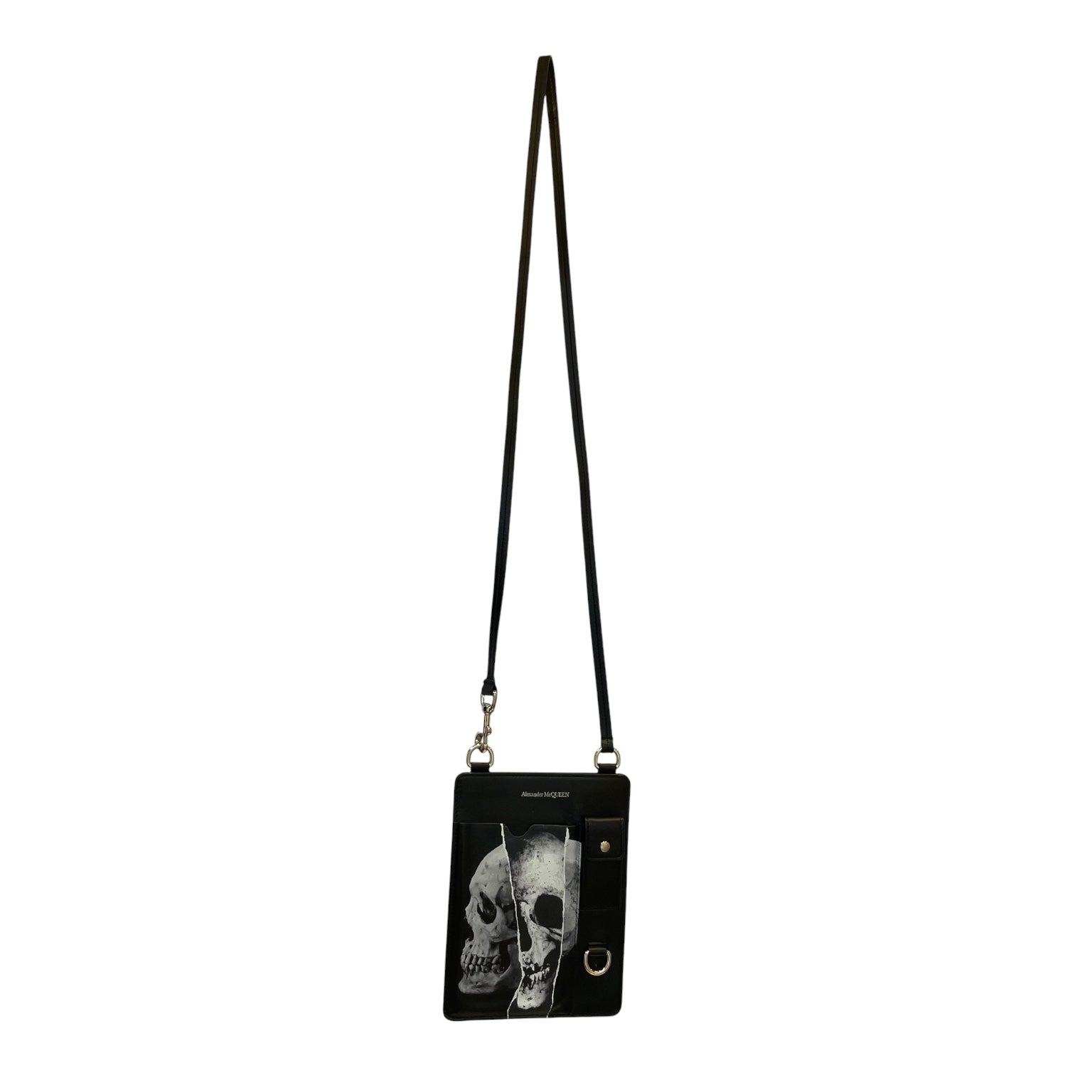 Alexander McQueen/Bag/Graphic/Leather/BLK/SKULLS ON POUCH view 1