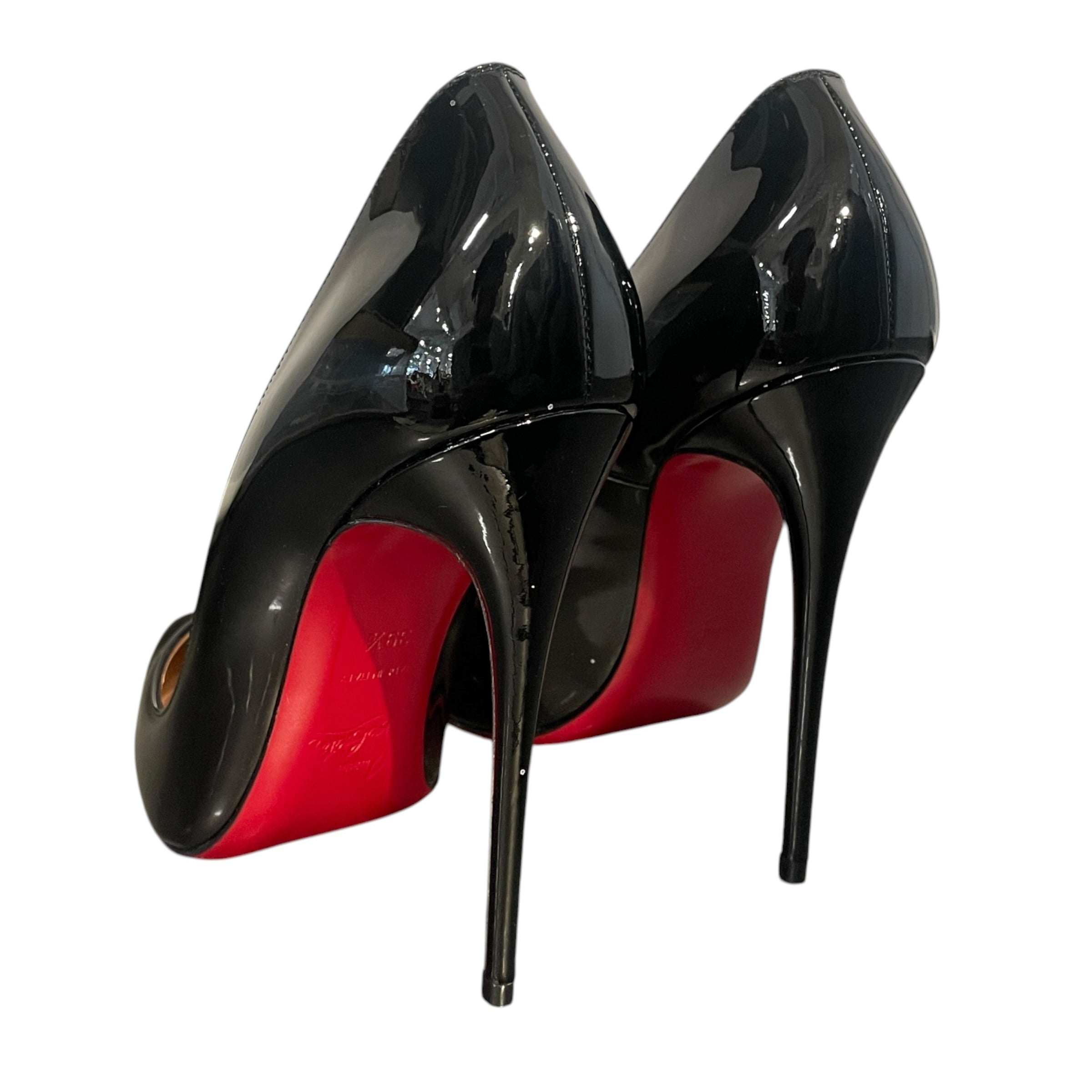 Christian Louboutin/Heels/US 9.5/Leather/BLK/Pointed-Toe/patent so kate view 4