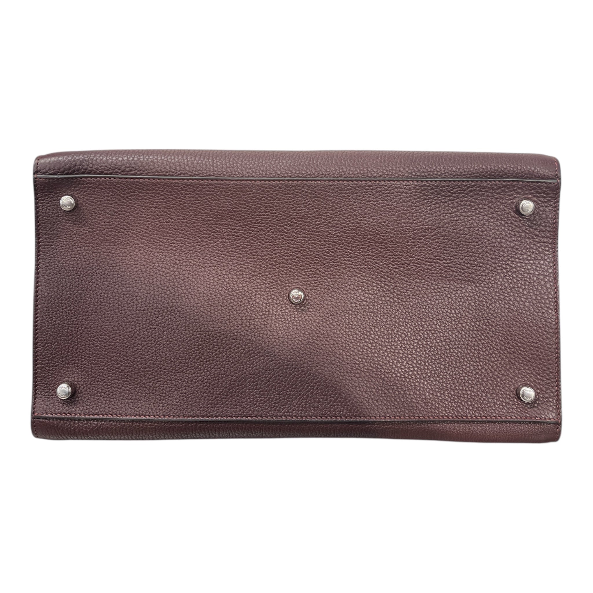 FENDI/Tote Bag/Leather/BRD/PEEKABO TOTE BURGUNDY view 3