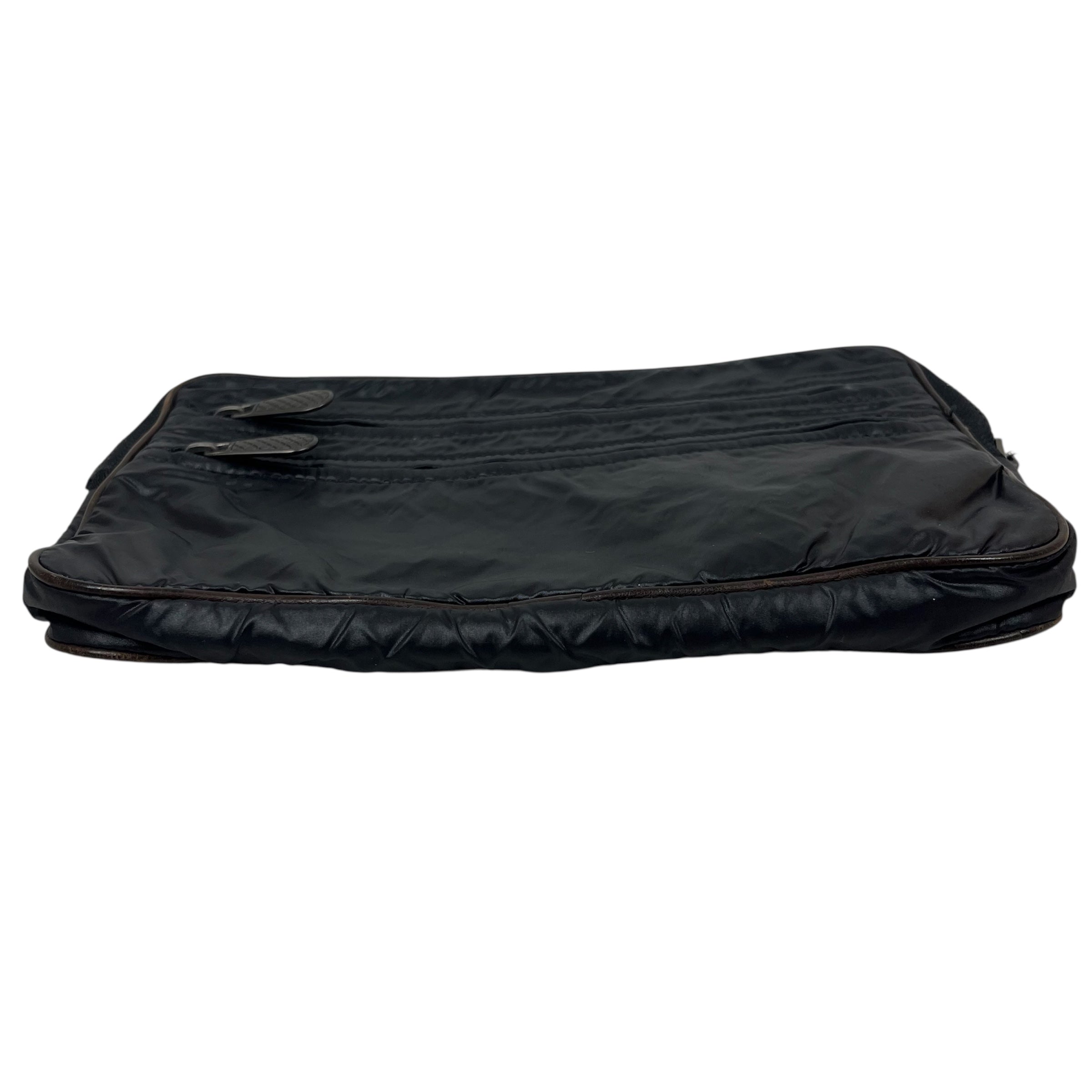 BOTTEGA VENETA/Clutch Bag/Nylon/BLK/3-ZIP CLUTCH view 3