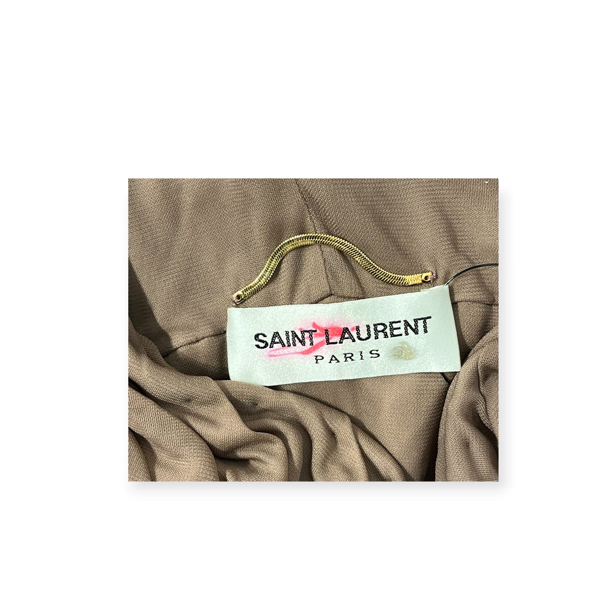 SAINT LAURENT/Dress/40/BEG/BNWT JERSEY CUPRO DRESS view 3