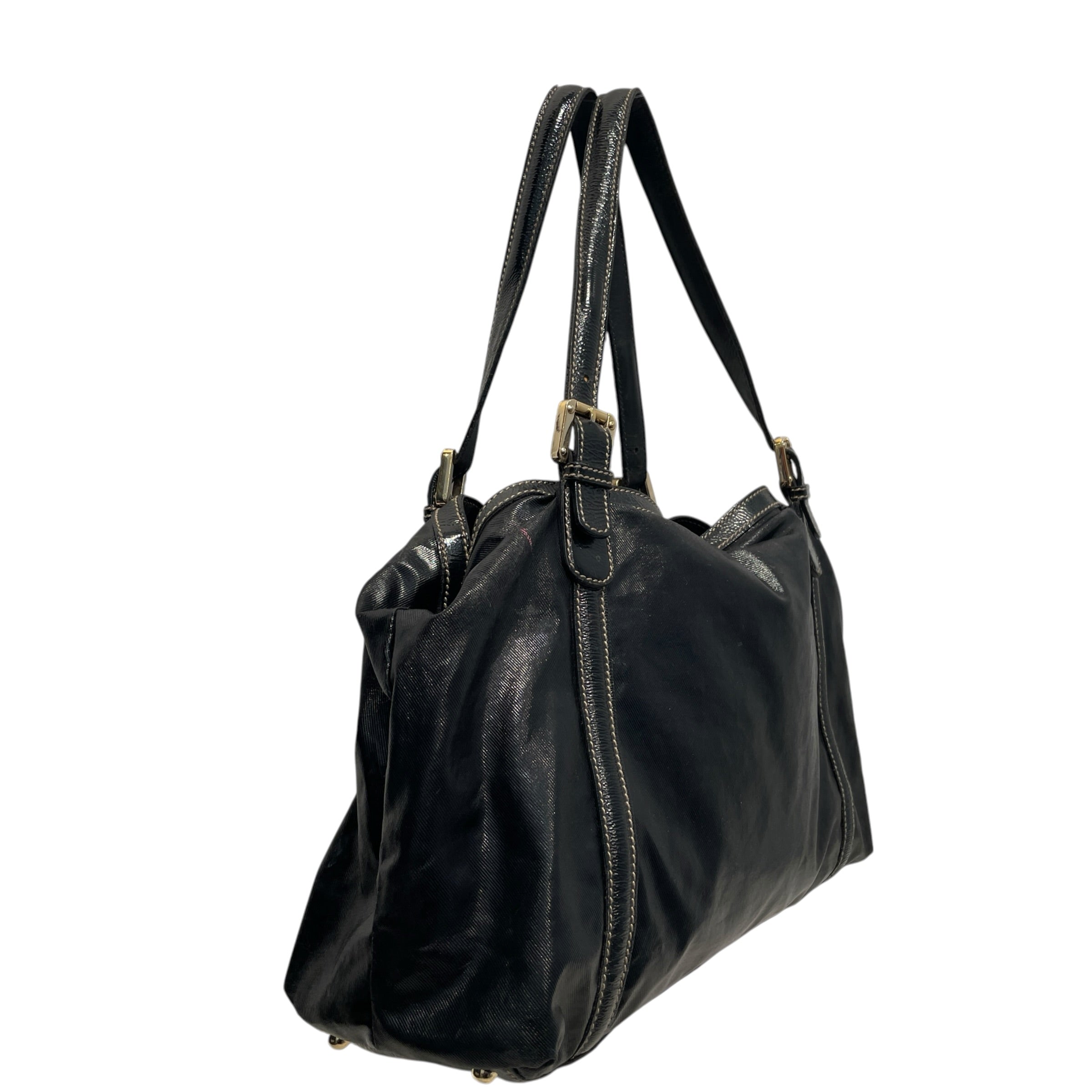GUCCI/Hand Bag/Leather/BLK/Britt Patent Leather view 4