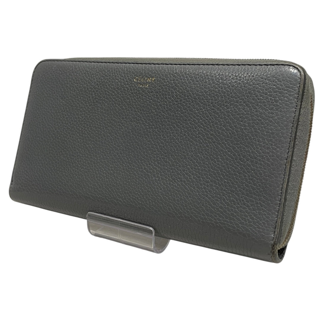 CELINE/Long Wallet/Leather/GRY/L's/ view 1