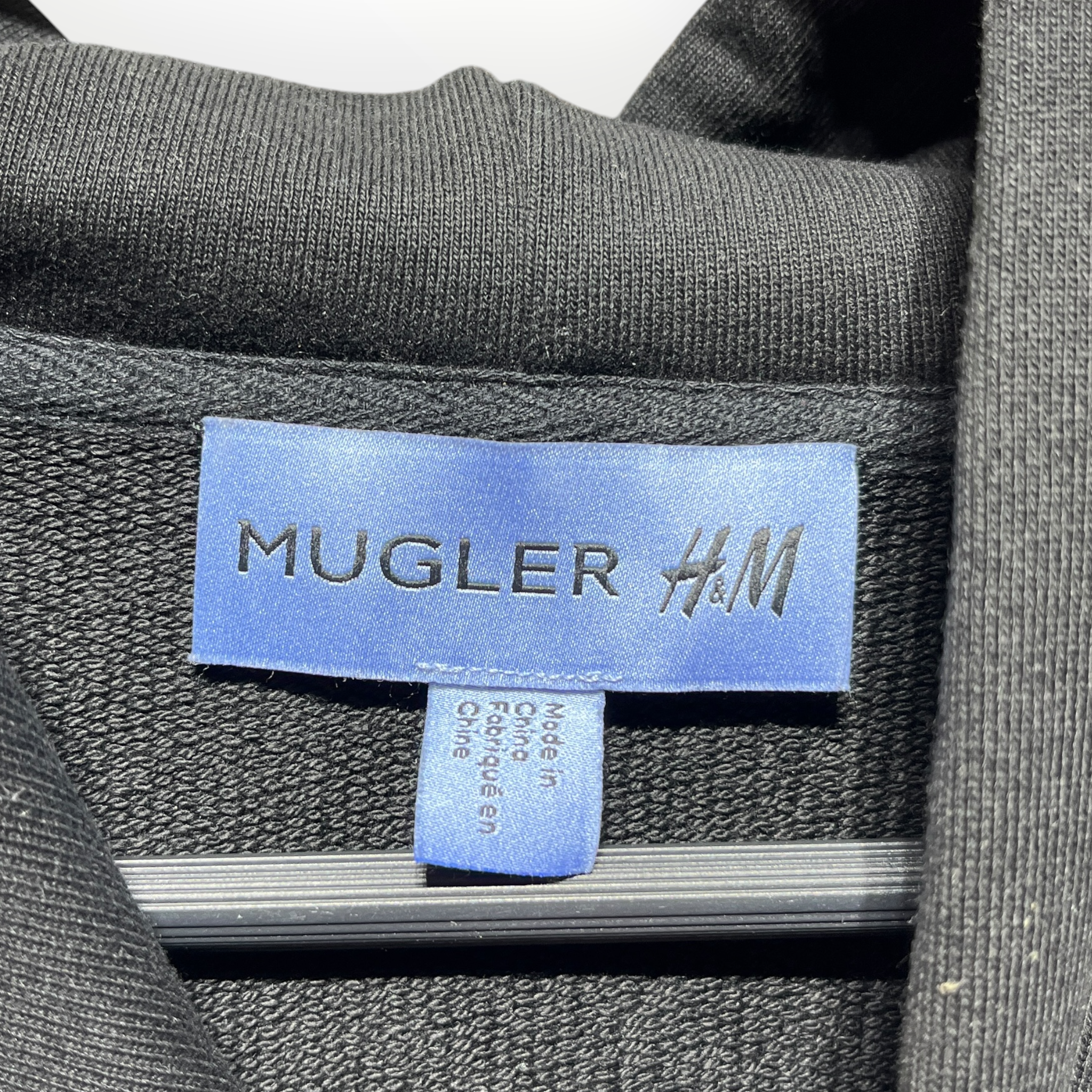 MUGLER/Hoodie/L/Polyester/BLK/gemstone view 3