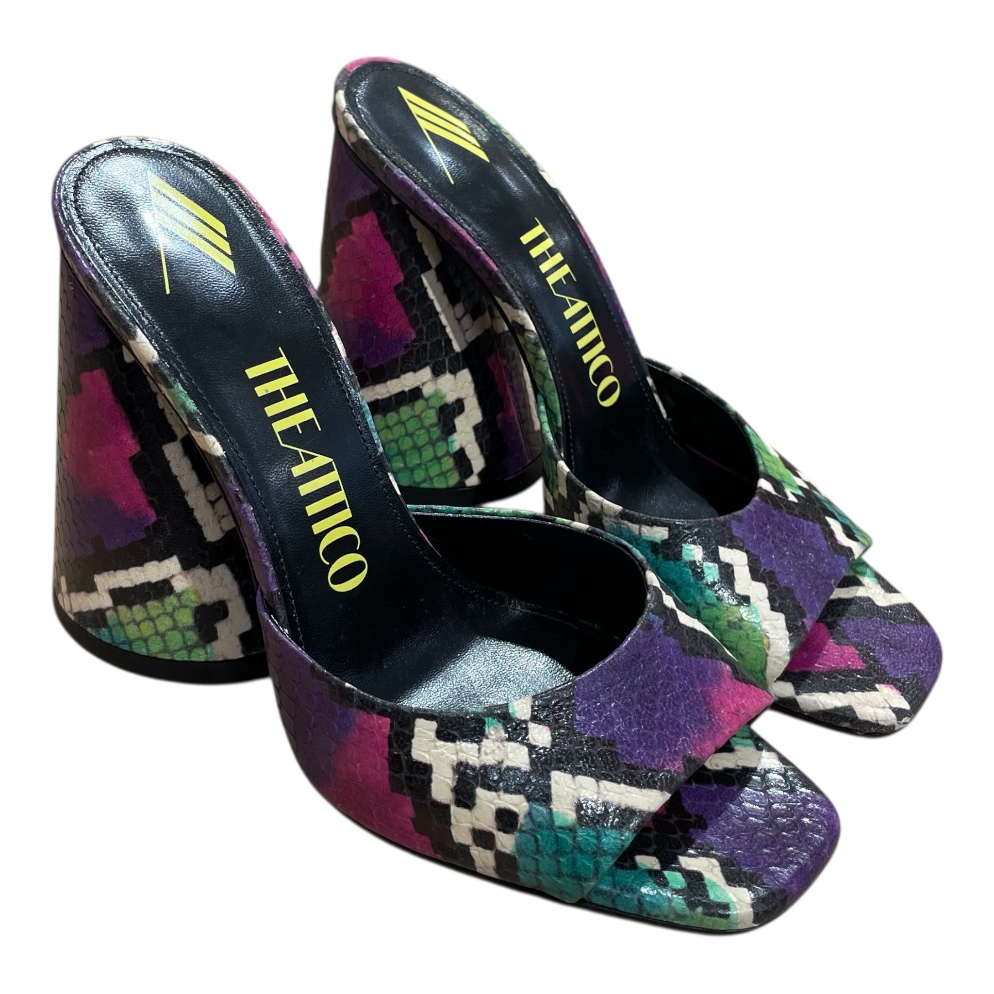 THE ATTICO/Heels/EU 37/All Over Print/MLT/LUZ MULES view 1