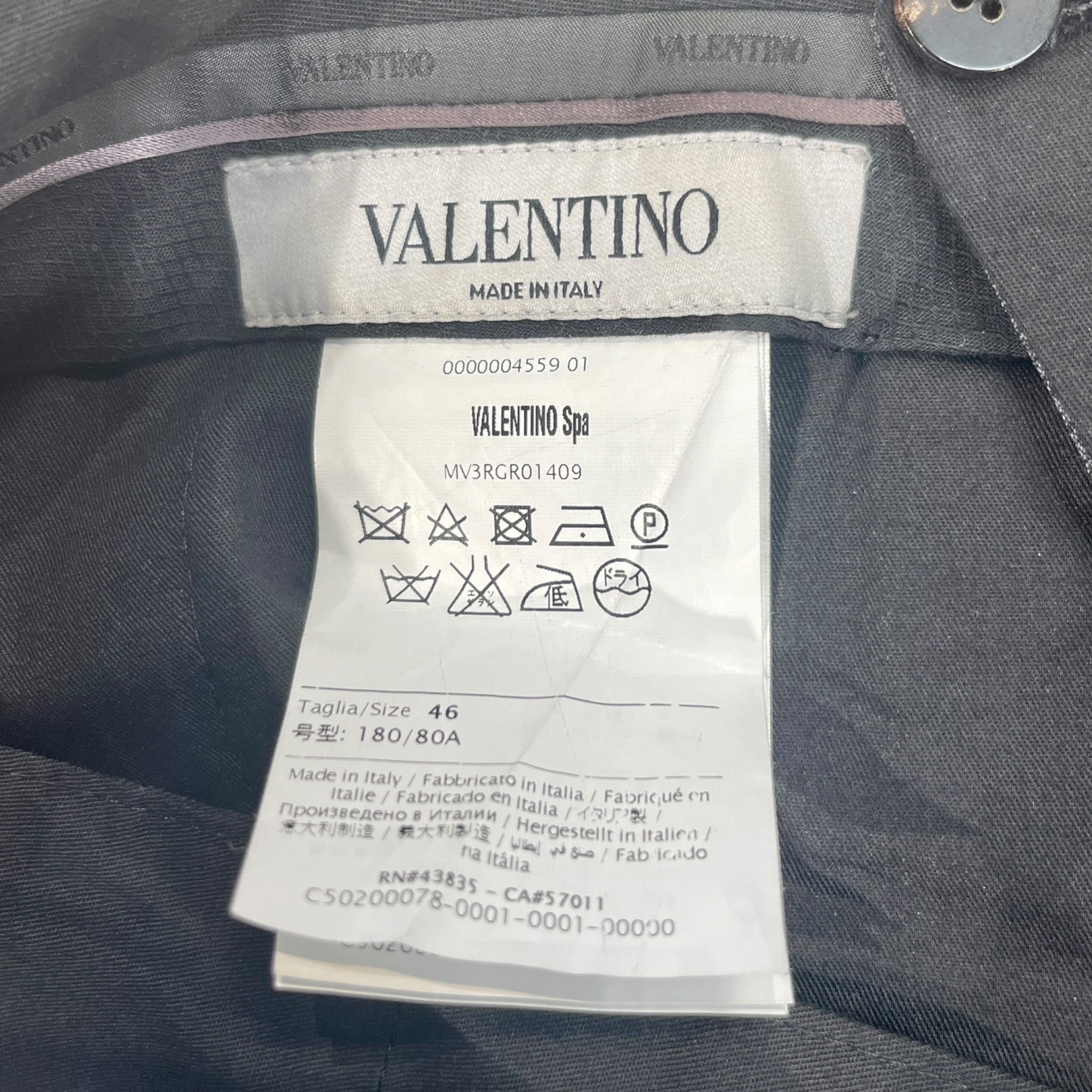 VALENTINO/Slacks/46/Wool/GRY/Glen Check/ view 3
