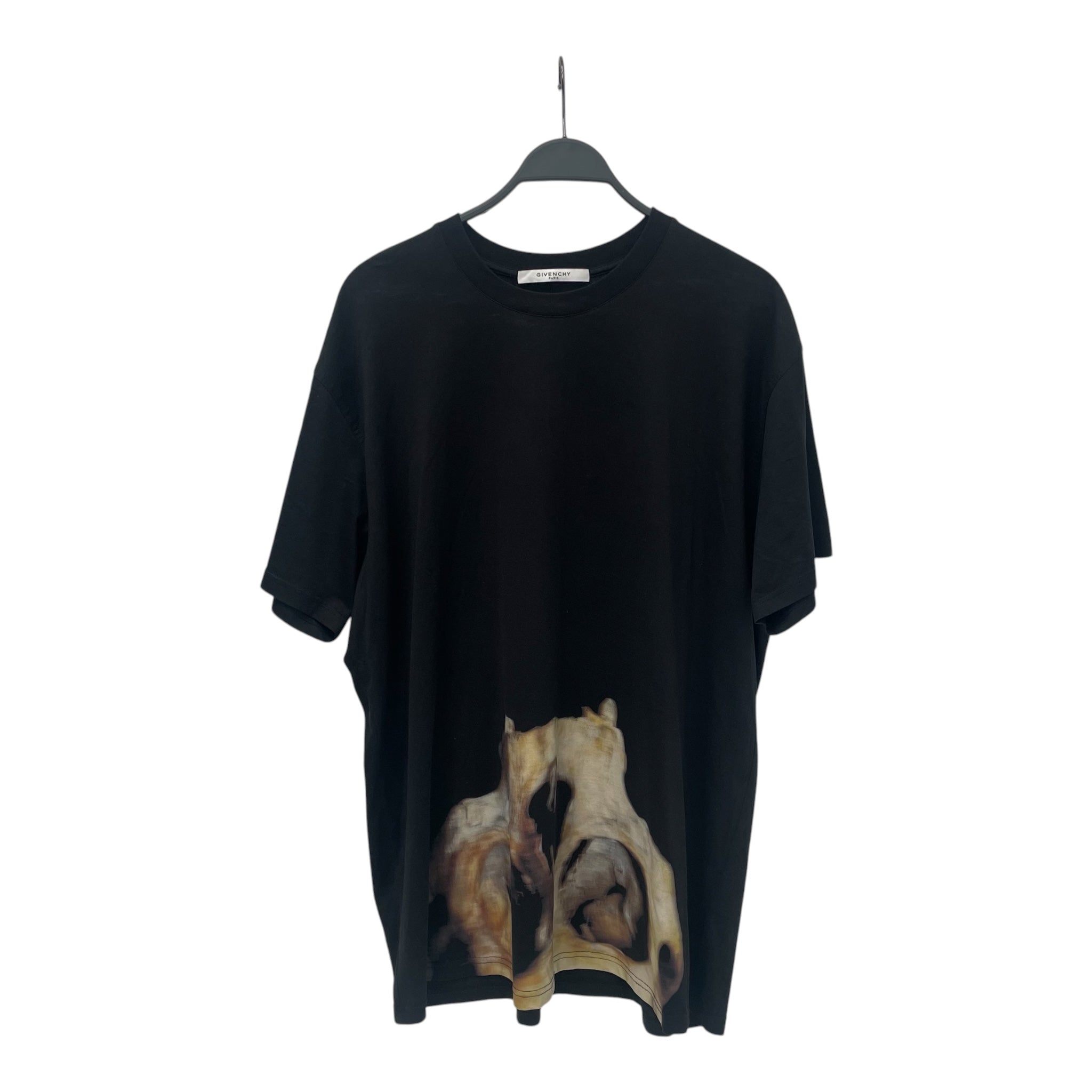 GIVENCHY/T-Shirt/XL/Cotton/BLK/Graphic/BOTTOM SKULL TEE view 1