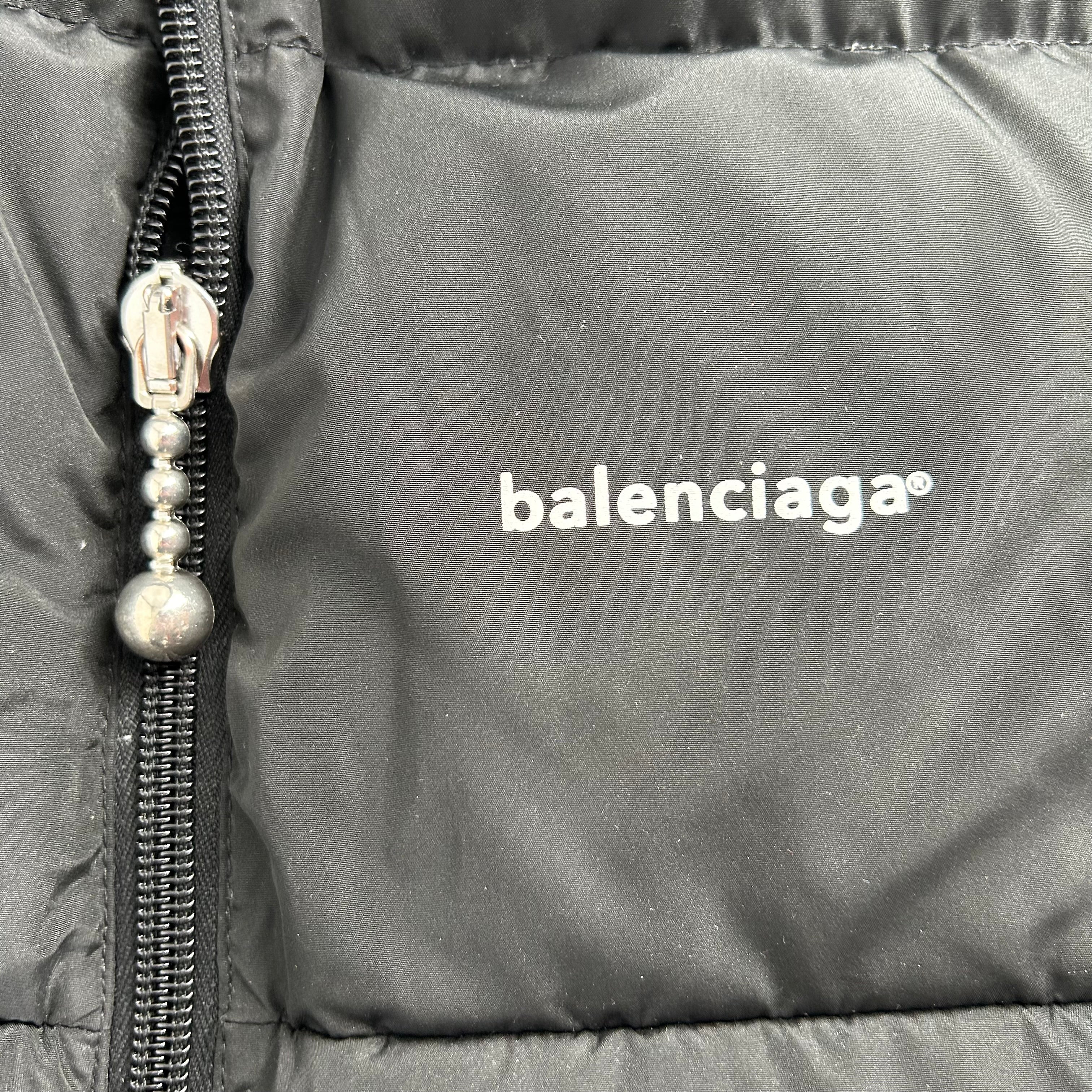 BALENCIAGA/Puffer Jkt/54/Polyester/BLK/BIG ZIPPER view 5