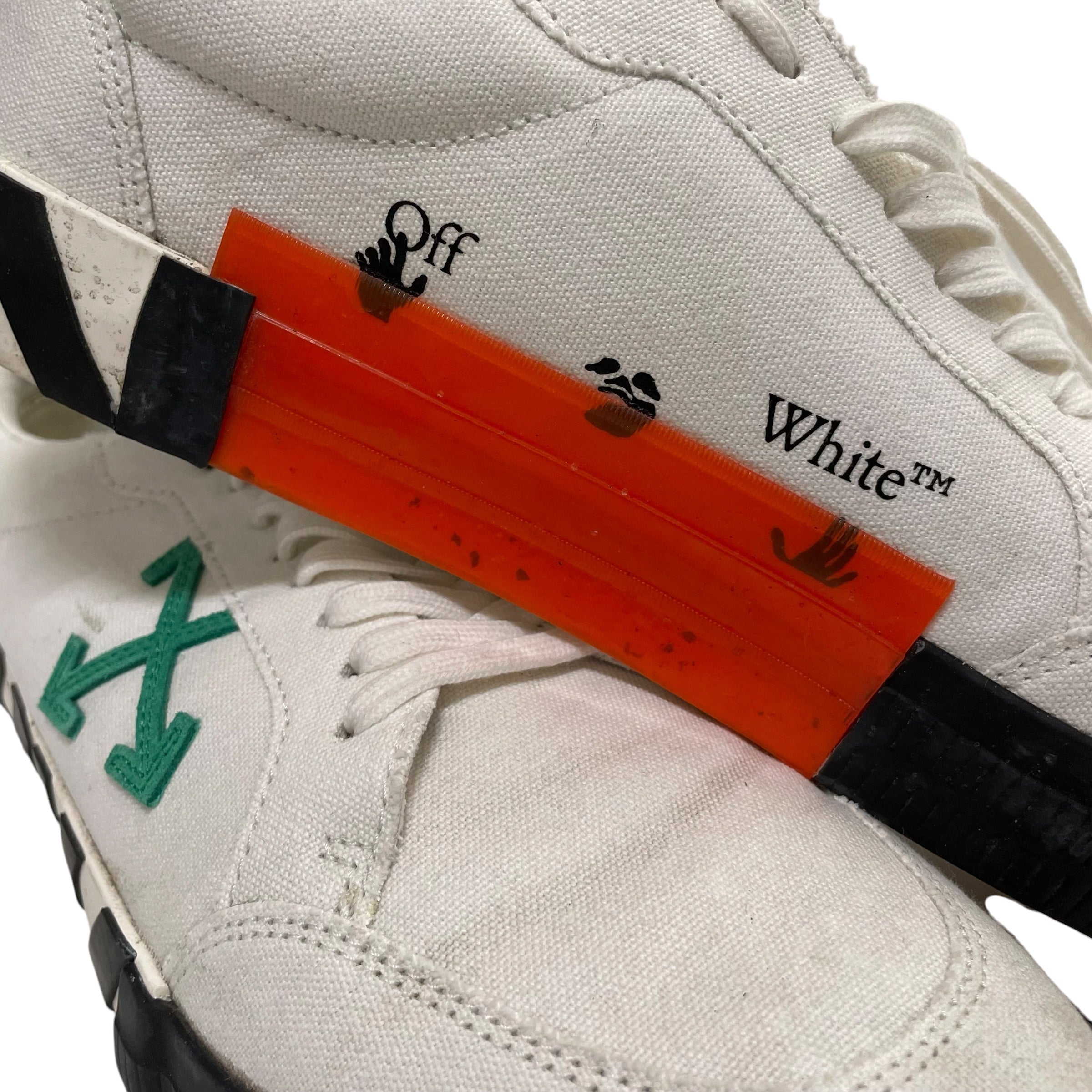 OFF-WHITE/Low-Sneakers/EU 46/WHT/vulcanized canvas low top view 8