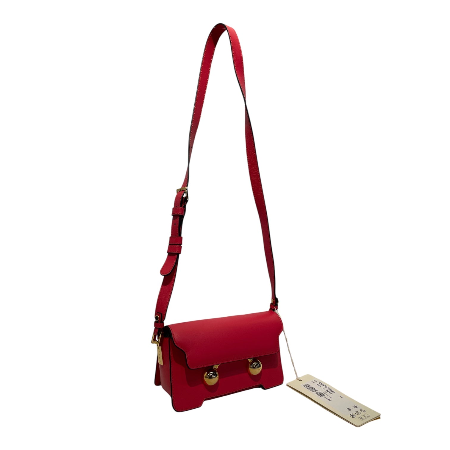 MARNI/Bag/Leather/RED/mini trunkaroo shoulder bag view 6