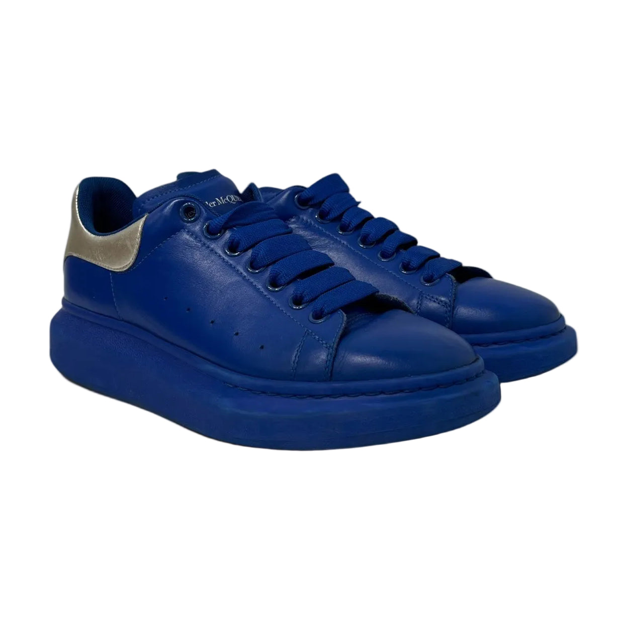 Alexander McQueen/Low-Sneakers/US 9/Leather/BLU/634871 BLU/SLV view 1