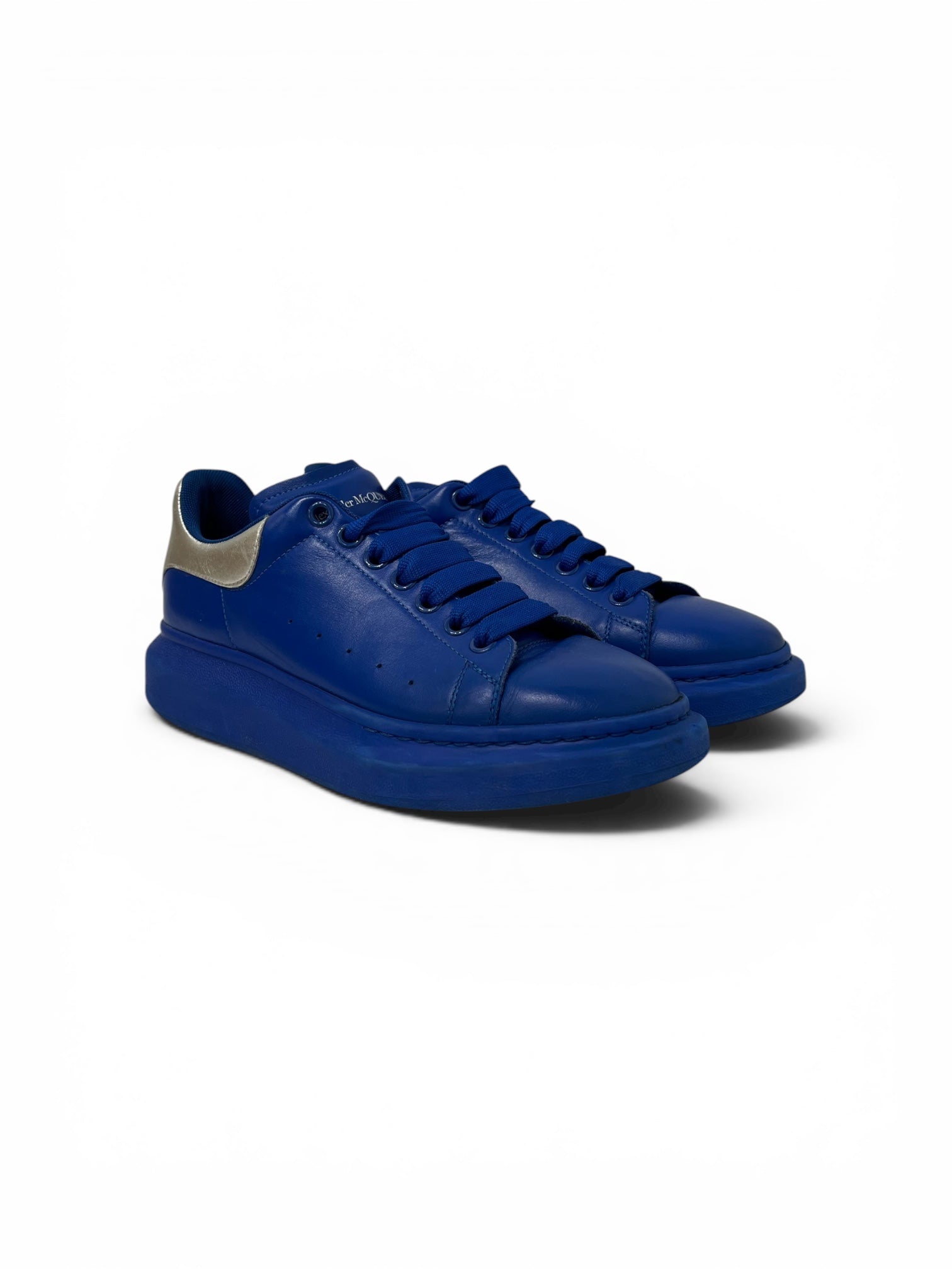 Alexander McQueen/Low-Sneakers/US 9/Leather/BLU/634871 BLU/SLV view 1