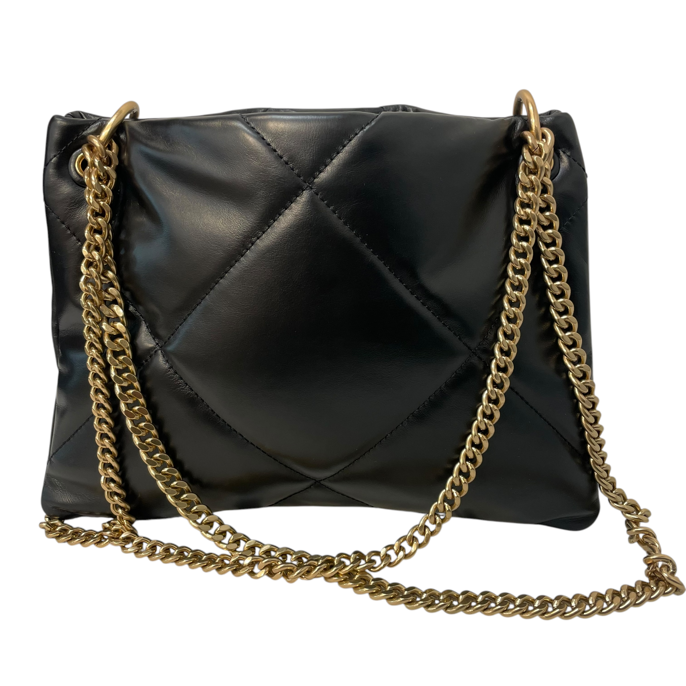 TORY BURCH/Hand Bag/BLK/quilted magnet snap view 2