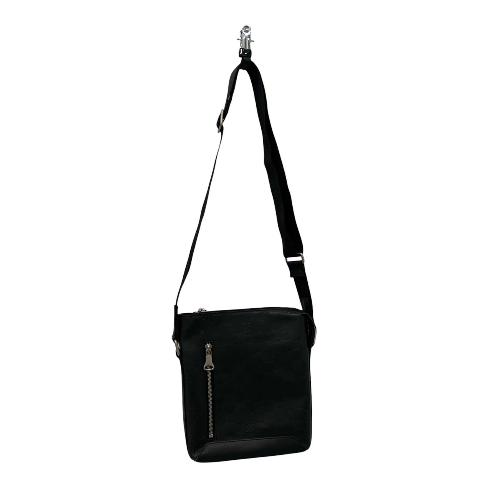 LOUIS VUITTON/Cross Body Bag/Leather/BLK/Damier Infini Discovery view 1